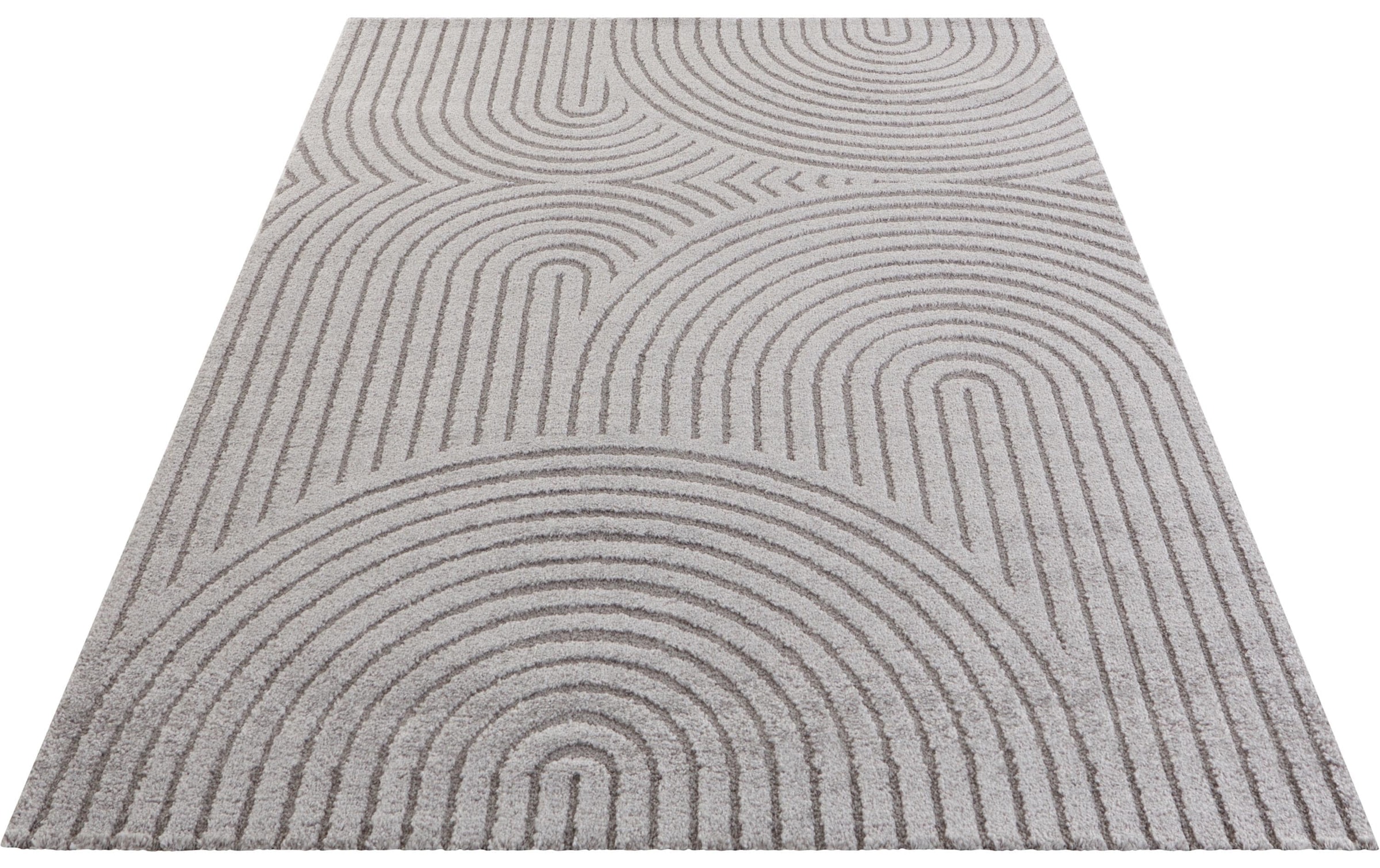 ELLE DECORATION Tapis »Panglao« Rectangulaire 14 mm Höhe Boho Design, Kurzflor, 3D Optik, Skandinavisch, Wohnzimmer