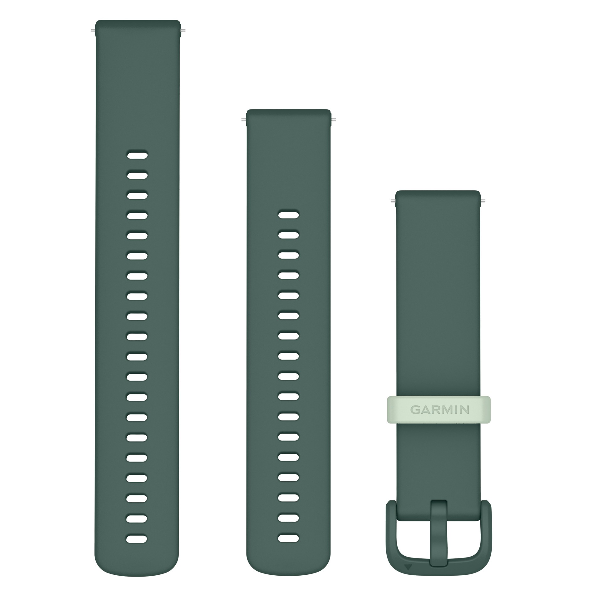 Garmin, Uhrenarmband »Silikon Schnellwechsel-Armband 20 mm«, grün, Silikon, Passend für verschiedene Garmin Modelle