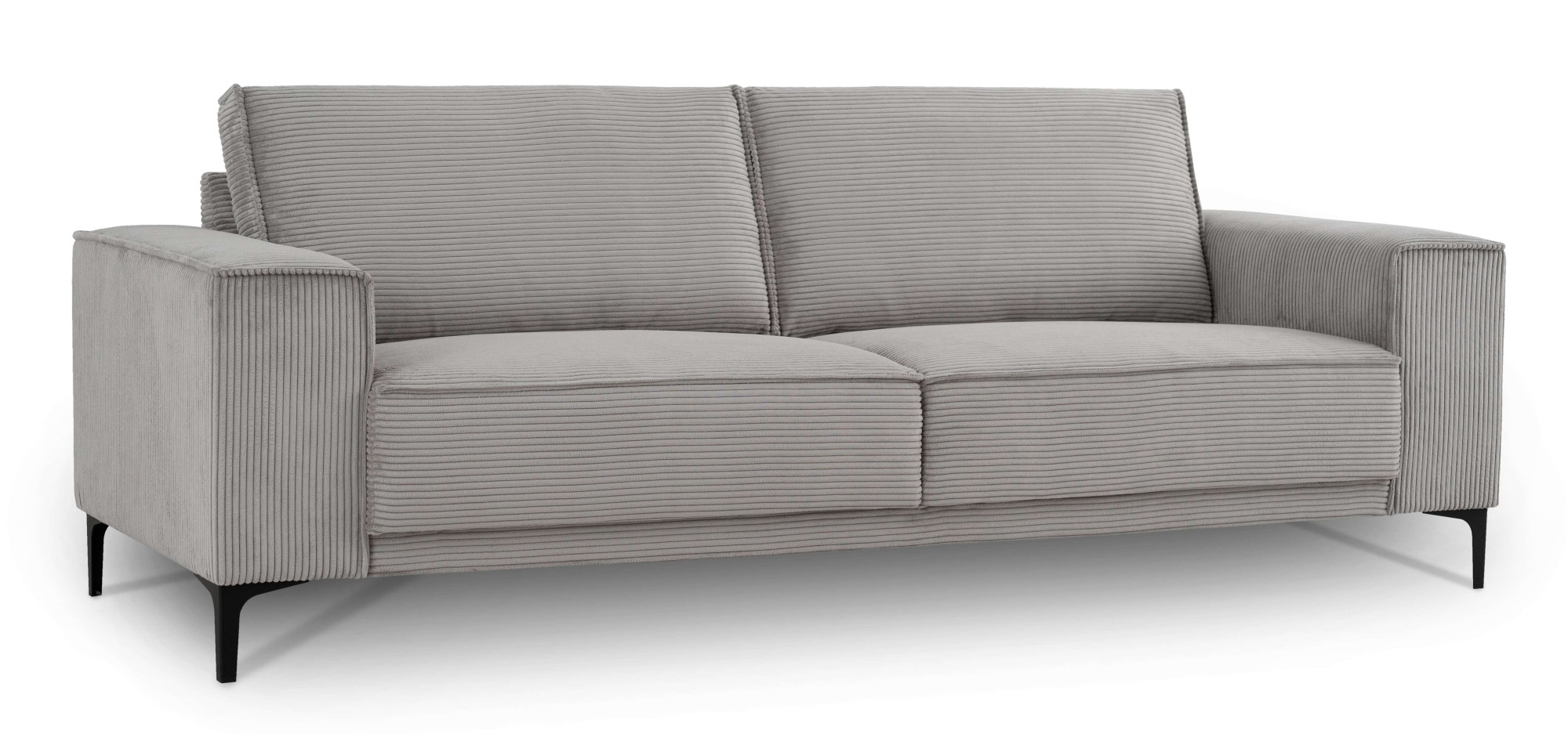 GOODproduct 3-places »OLAND Cord, Sofa, B: 224 cm, Skandi-Design« structure, tissu plat, microfibre de luxe, bouclé