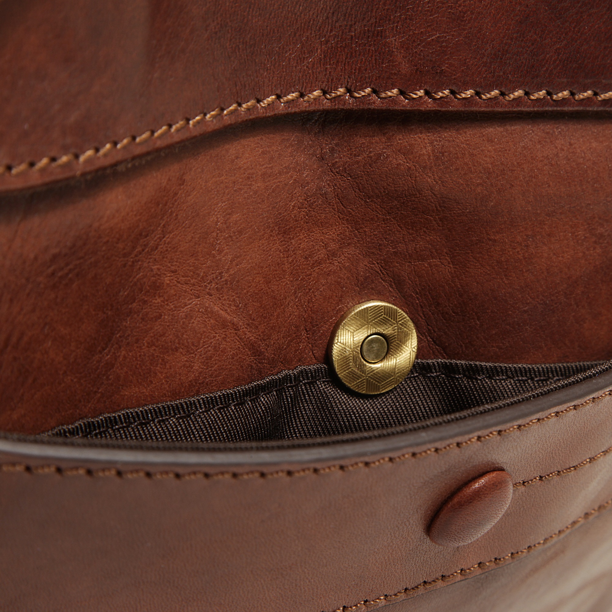 Piké Umhängetasche, echt Leder, Made in Italy