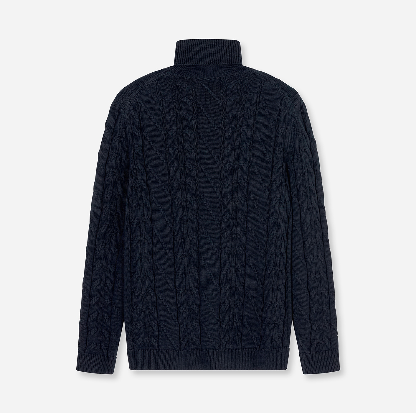 OLYMP Pull à col roulé »Casual« regular fit, mit Wollanteil, Zopfmuster
