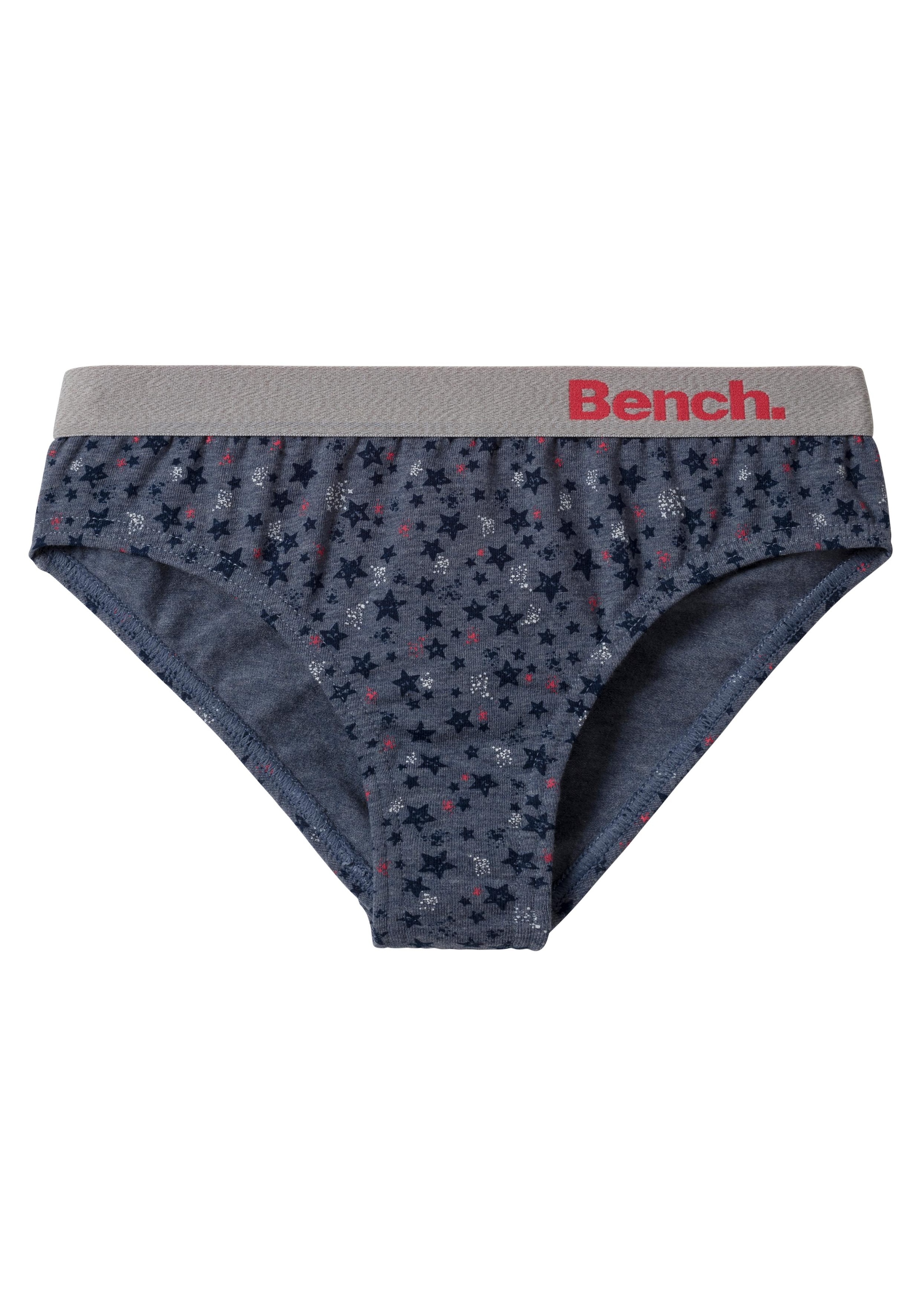 Bench. Slip, (Packung, 3 St.), mit Sternen Print und unifarben