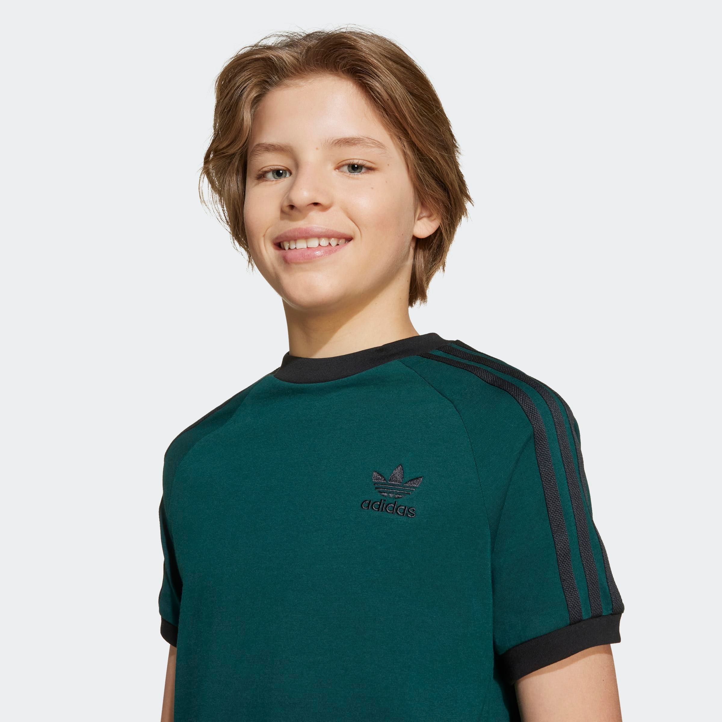 adidas Originals T-shirt »3 STRIPE TEE« drei Streifen Shirt für Kinder