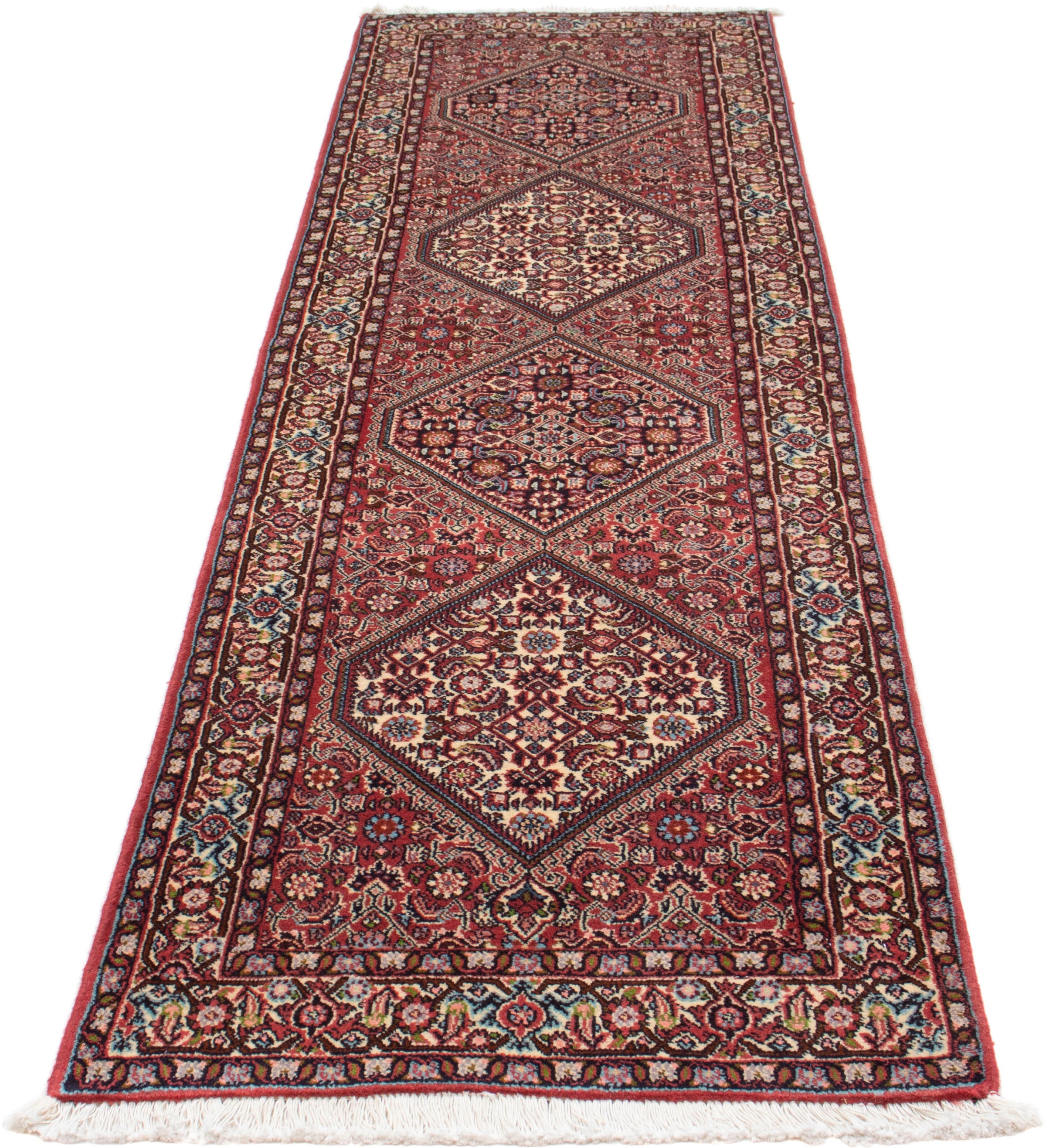 Image of morgenland Orientteppich »Perser - Bidjar - 248 x 68 cm - hellrot«, rechteckig, 15 mm Höhe, Wohnzimmer, Handgeknüpft, Einzelstück mit Zertifikat bei Ackermann Versand Schweiz