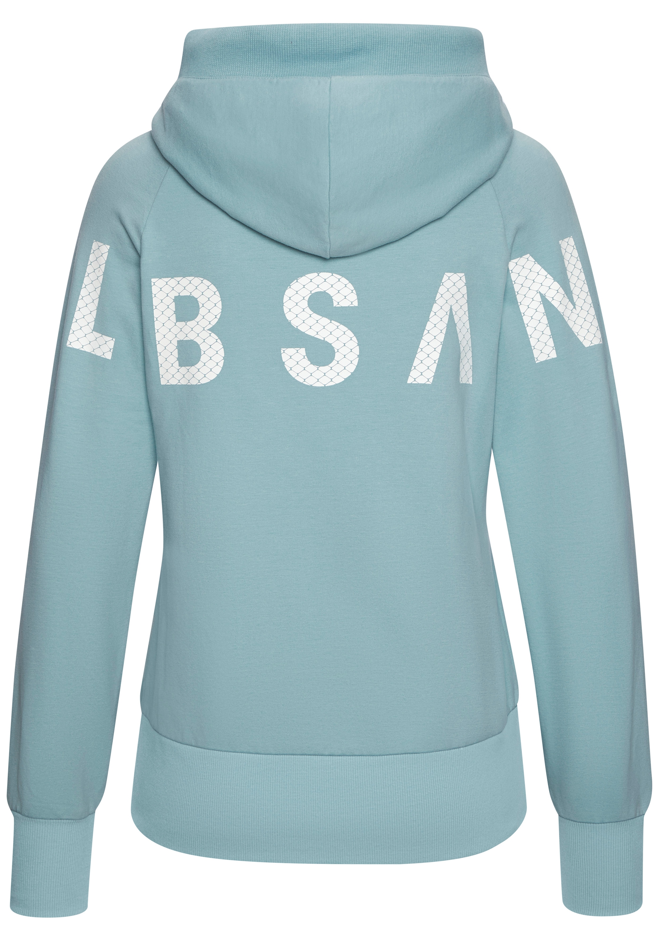 Elbsand Kapuzensweatjacke »Kalea« mit grossem Logodruck hinten, bequeme Freizeitjacke mit Taschen
