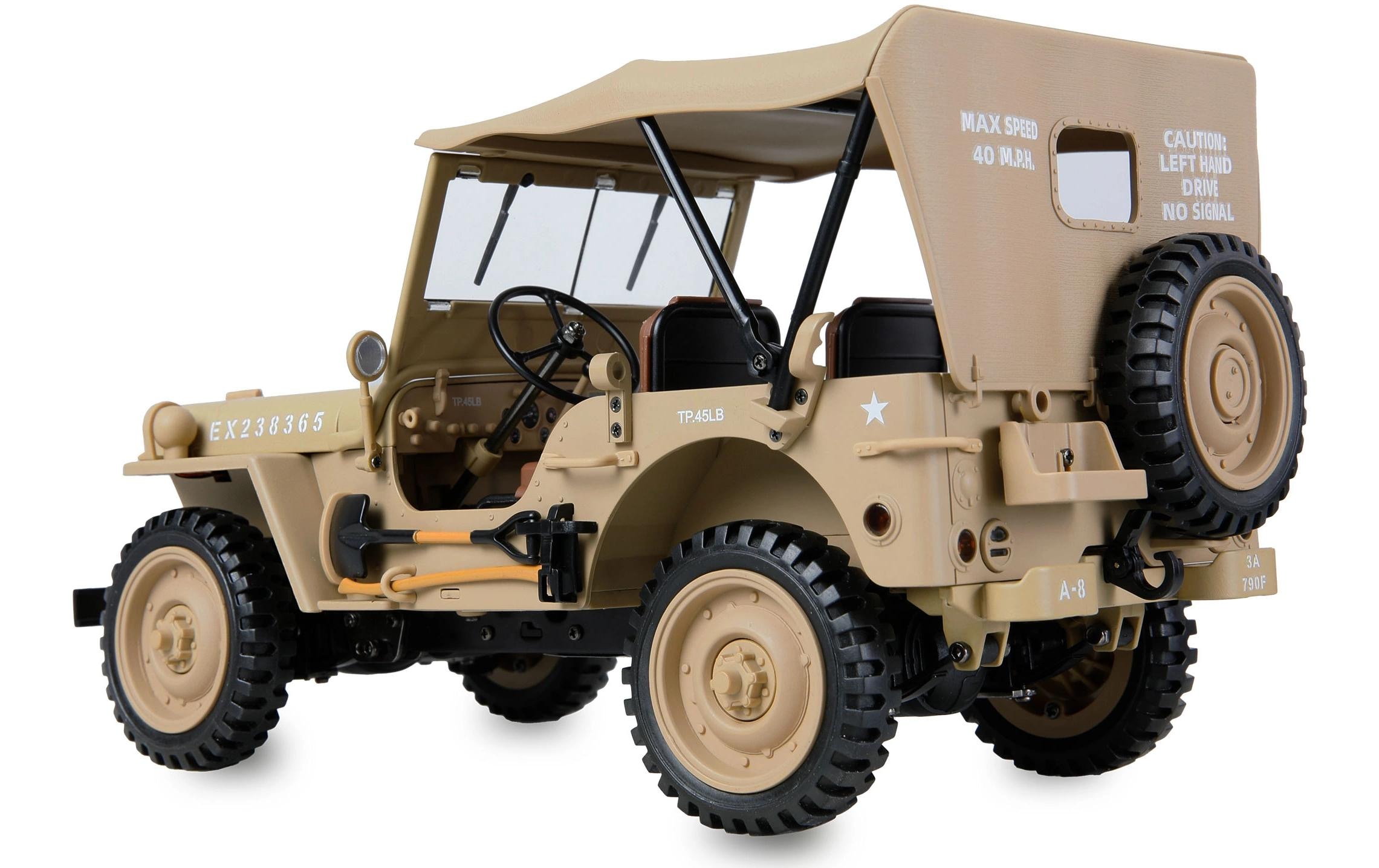 Amewi RC-Auto »Scale Crawler Jeep Willys MB 1:14« Antrieb 4x4