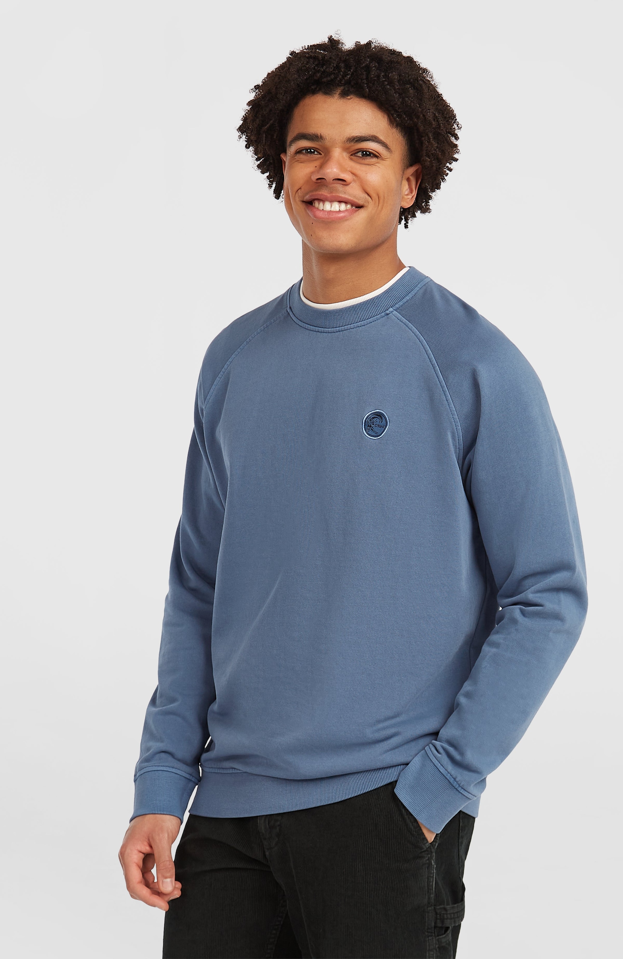 Image of ONeill Sweatshirt "ORIGINALS CREW", mit dezentem, gleichfarbigem Brustlogo, aus Baumwolle