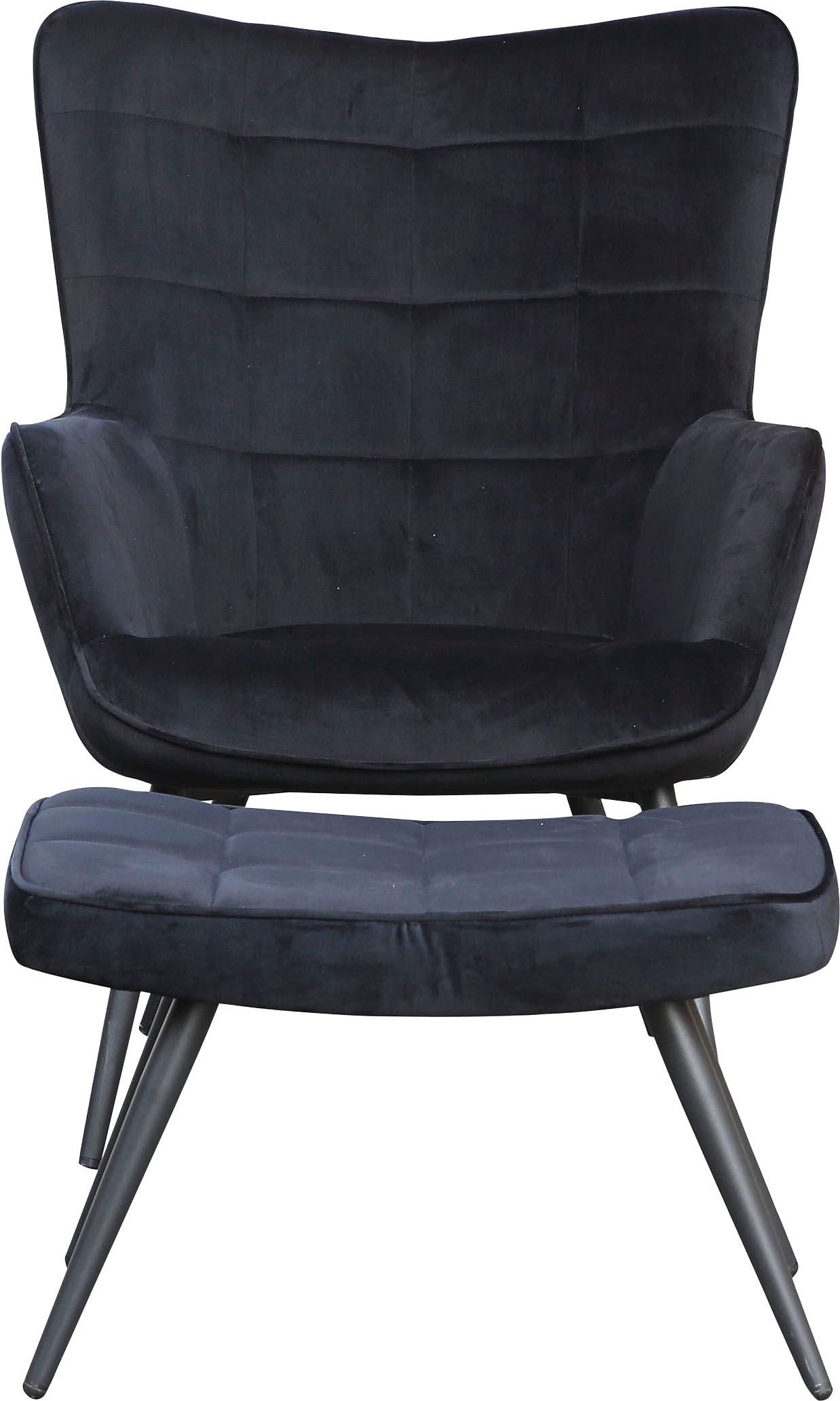 Image of byLIVING Sessel "Uta" 1 Stk. tlg. wahlweise mit oder ohne Hocker, in Cord, Samt oder Webstoff