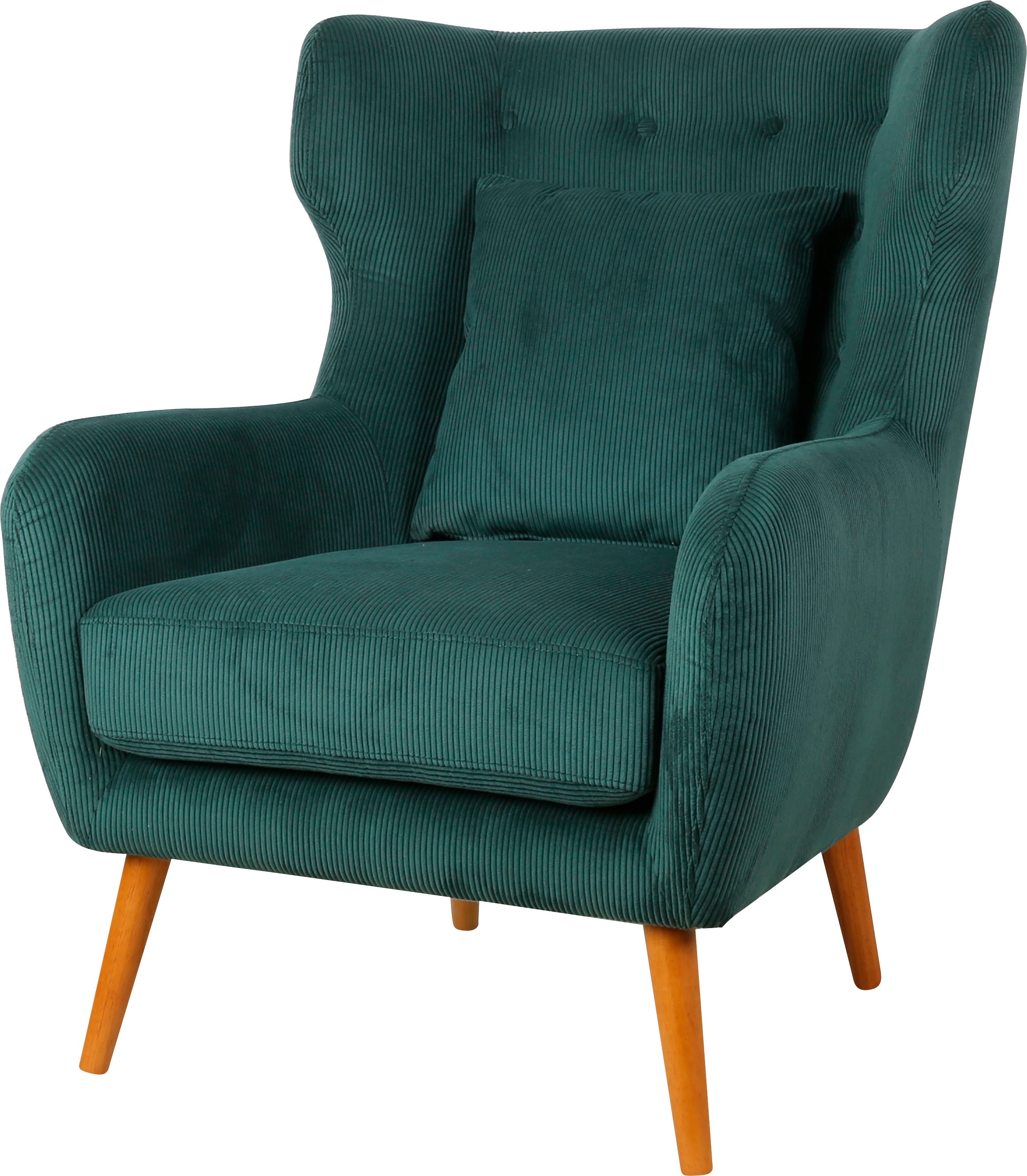 Image of Home affaire Ohrensessel »Yamuna«, mit toller Sitzpolsterung, Gestell und Füsse aus Massivholz, Sitzhöhe 47 cm bei Ackermann Versand Schweiz