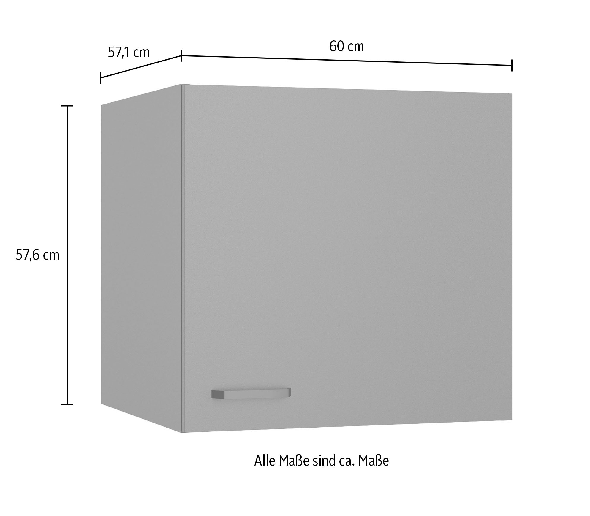 OPTIFIT Armoire à poser »OPTImulti« Breite 60 cm, Höhe 57,6 cm, Tiefe 57,1 cm, mit 1 Tür, 1 Einlegeboden