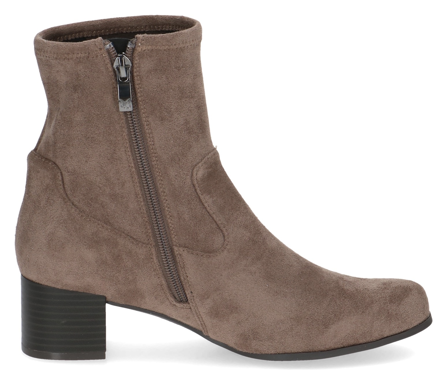 Caprice Bottines  , talon bloc, chaussure business avec fermeture éclair intérieure pratique