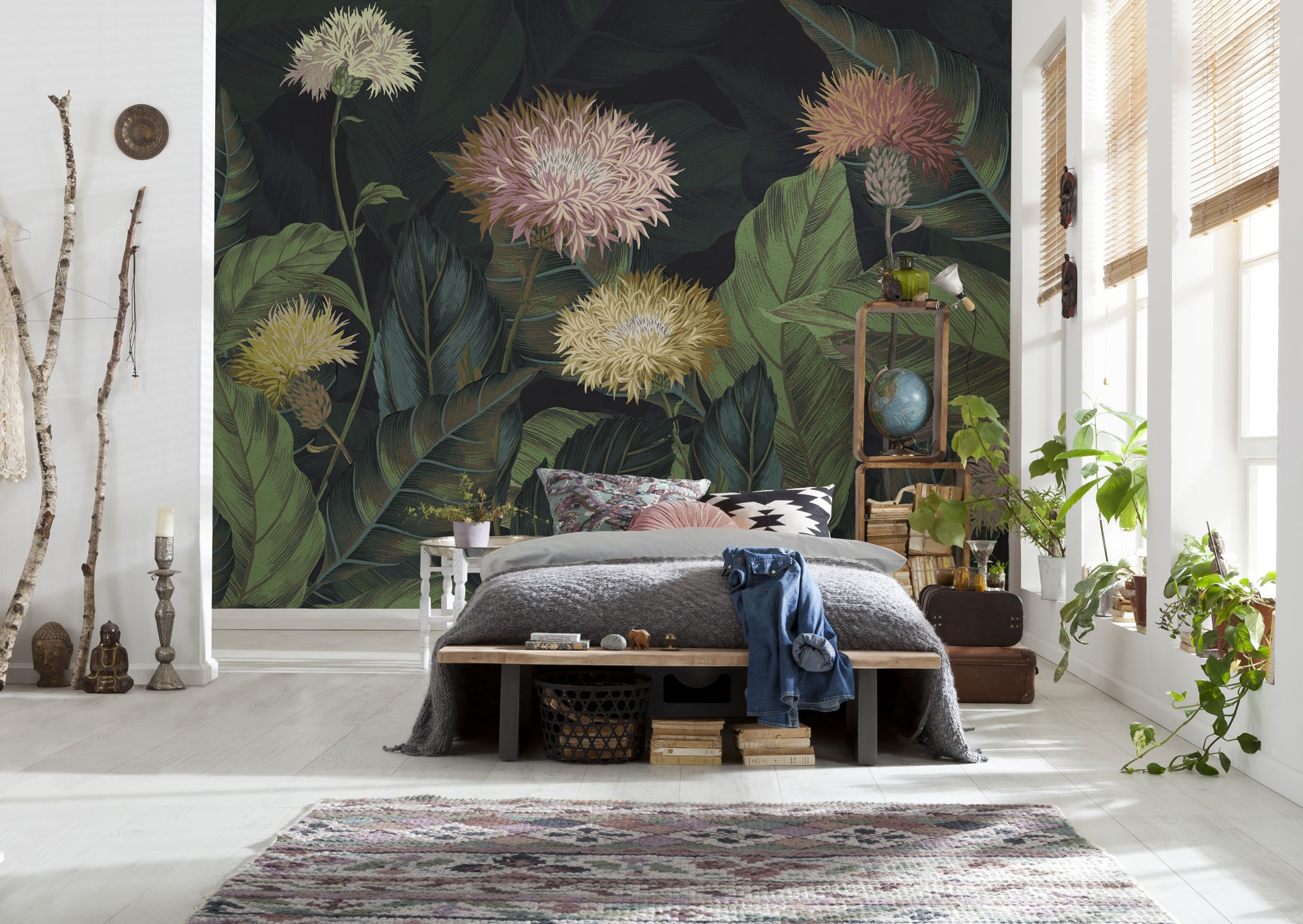 Image of Komar Fototapete "Vlies Fototapete - Flowerly - Grösse 400 x 250 cm" Motiv bedruckt glatt