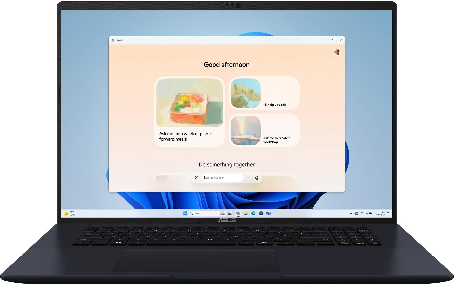 Image of Asus Notebook "Vivobook 18 D1807HA-S8143W" / 18 ″ AMD Ryzen 7 1.000 GB SSD Integrierte NPU (Neural Processing Unit)