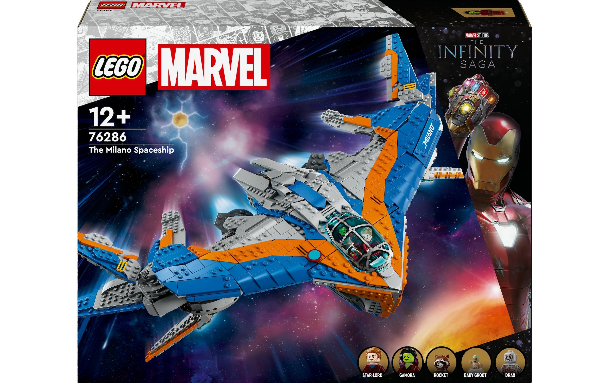 Konstruktionsspielsteine »Marvel Guardians of the Galaxy: Die Milano 76286«, (2090 St.)