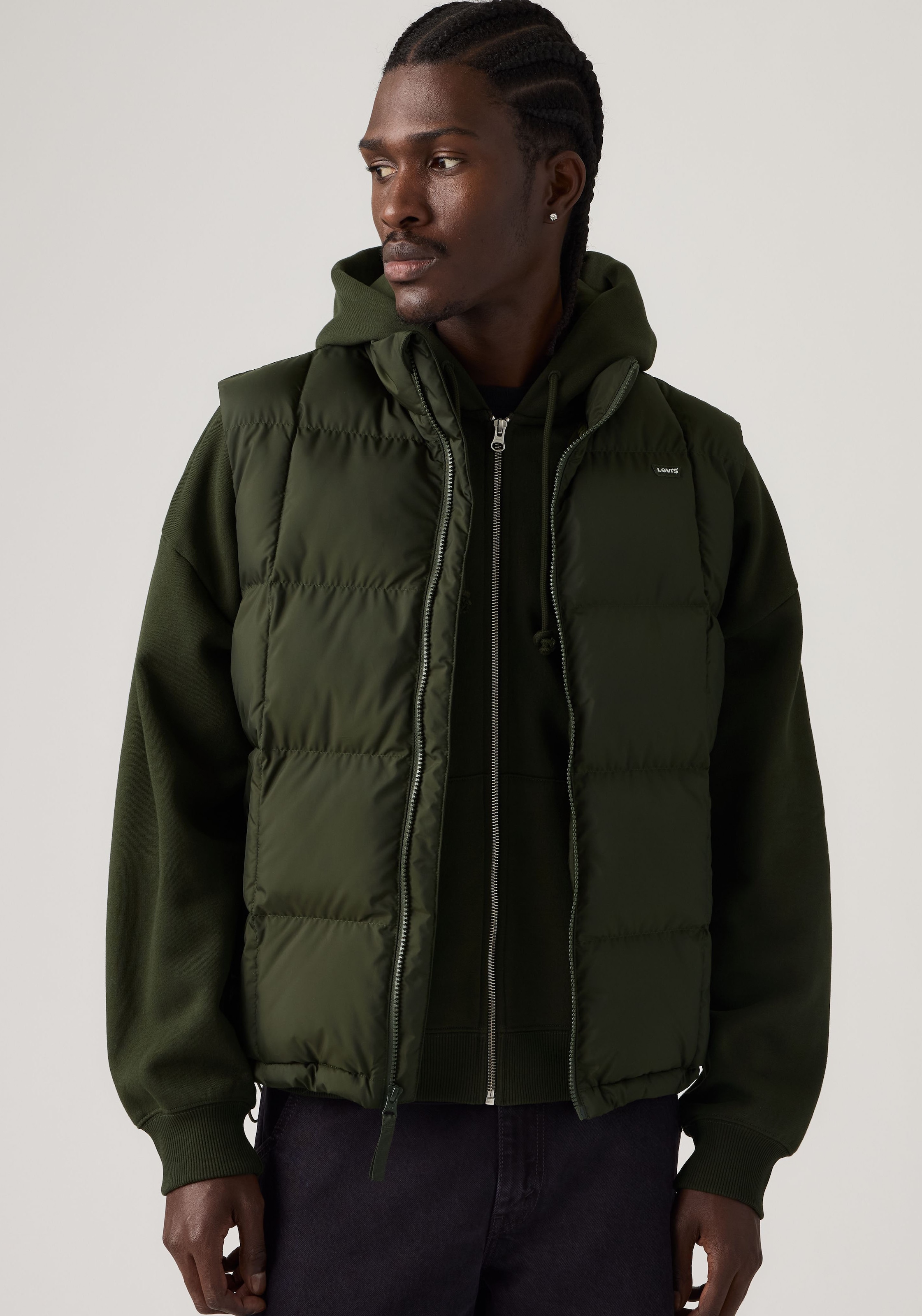 Levi's® Steppweste »PIEDMONT VEST« Hoher Stehkragen, durchgehender Reissverschluss