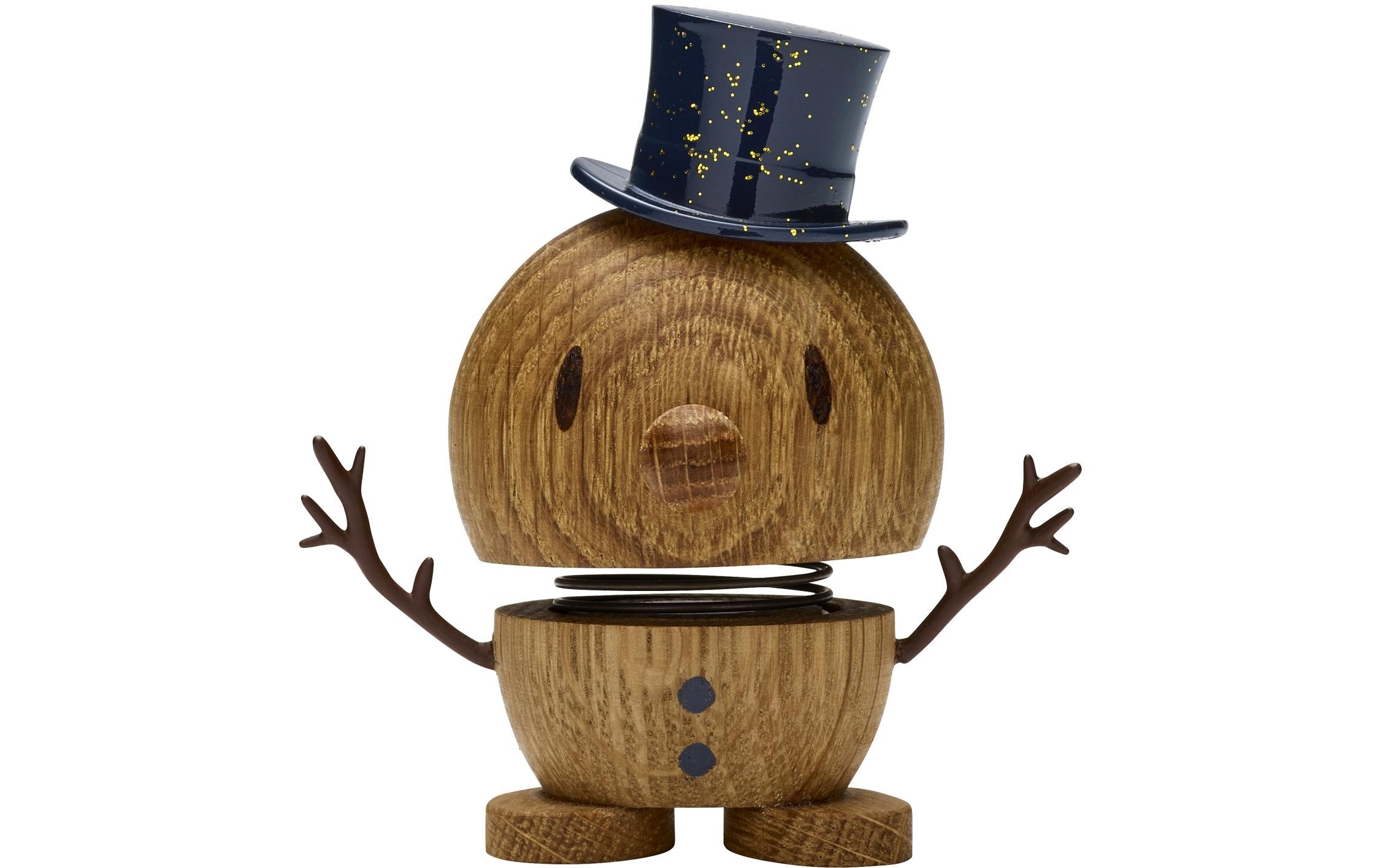 Image of HOPTIMIST Weihnachtsfigur "Bumble Schneemann" Holzart: Eiche (USA)