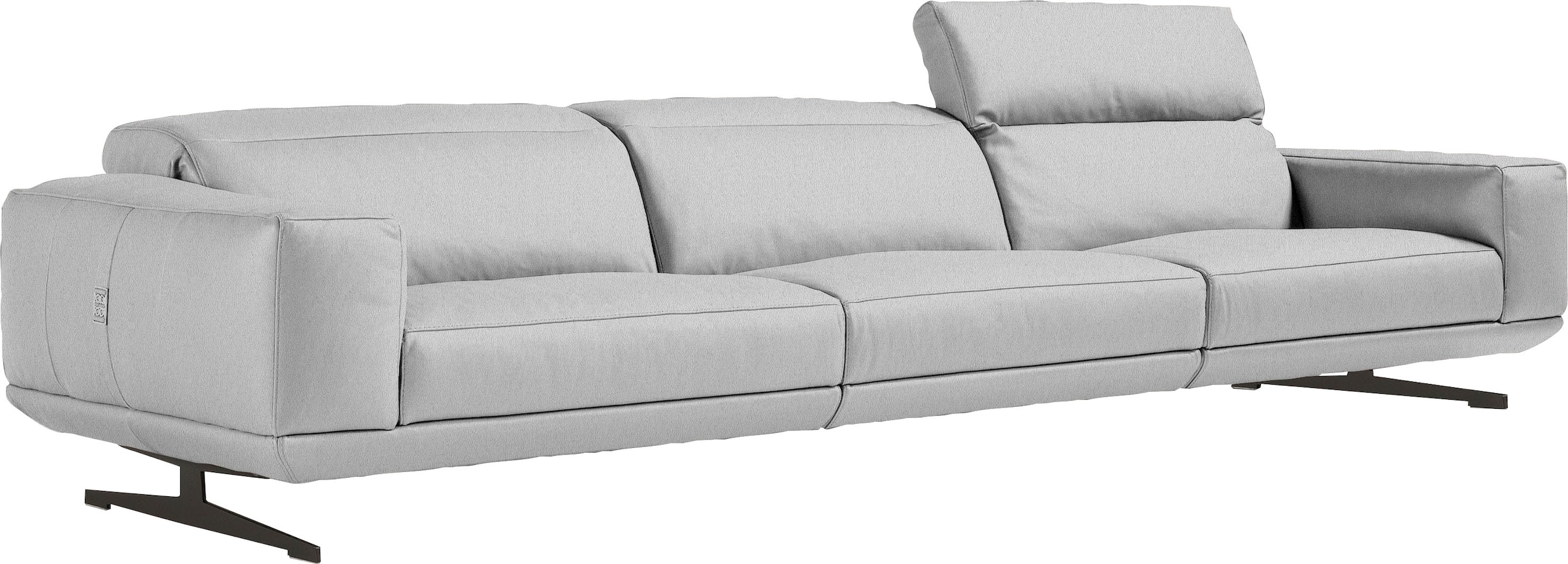 Egoitaliano 3-Sitzer »Gloria, super bequem, hochwertige Verarbeitung, edles Design, Megasofa«, beidseitig verstellbare Rückenelemente, mit Designmetallfüssen