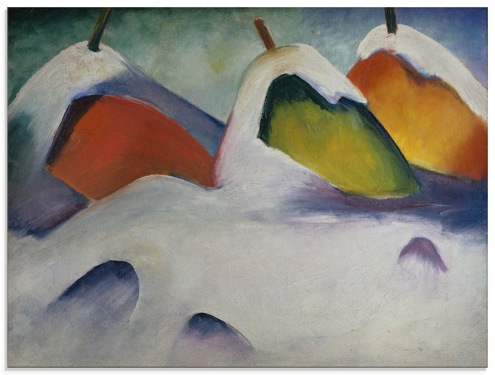 Image of Artland Glasbild »Heuhocken im Schnee. 1911.«, Vier Jahreszeiten, (1 St.) bei Ackermann Versand Schweiz