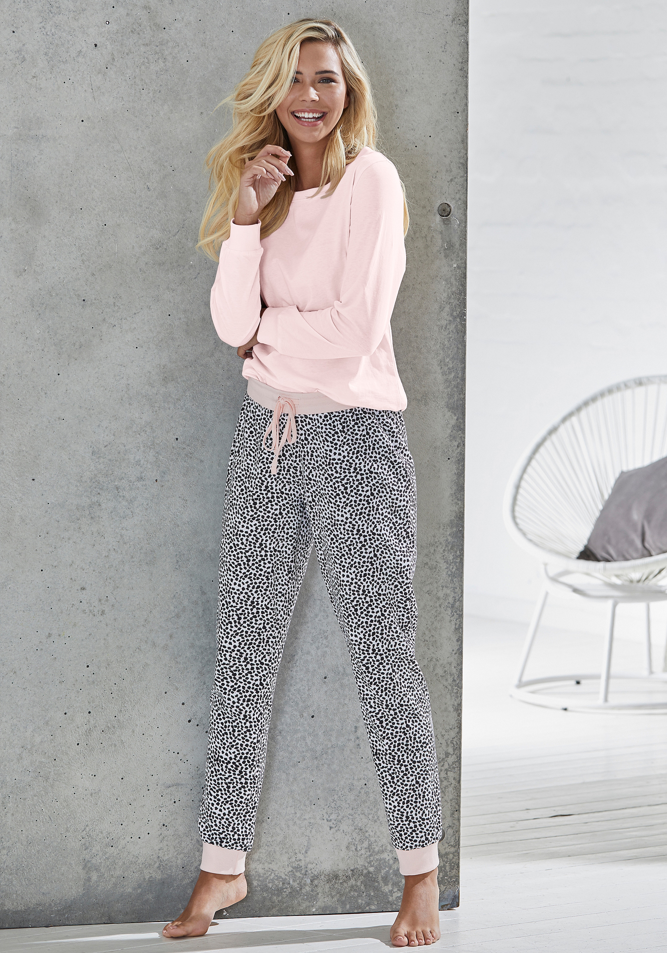 Vivance Dreams Pantalon de nuit  mit Allover-Druck