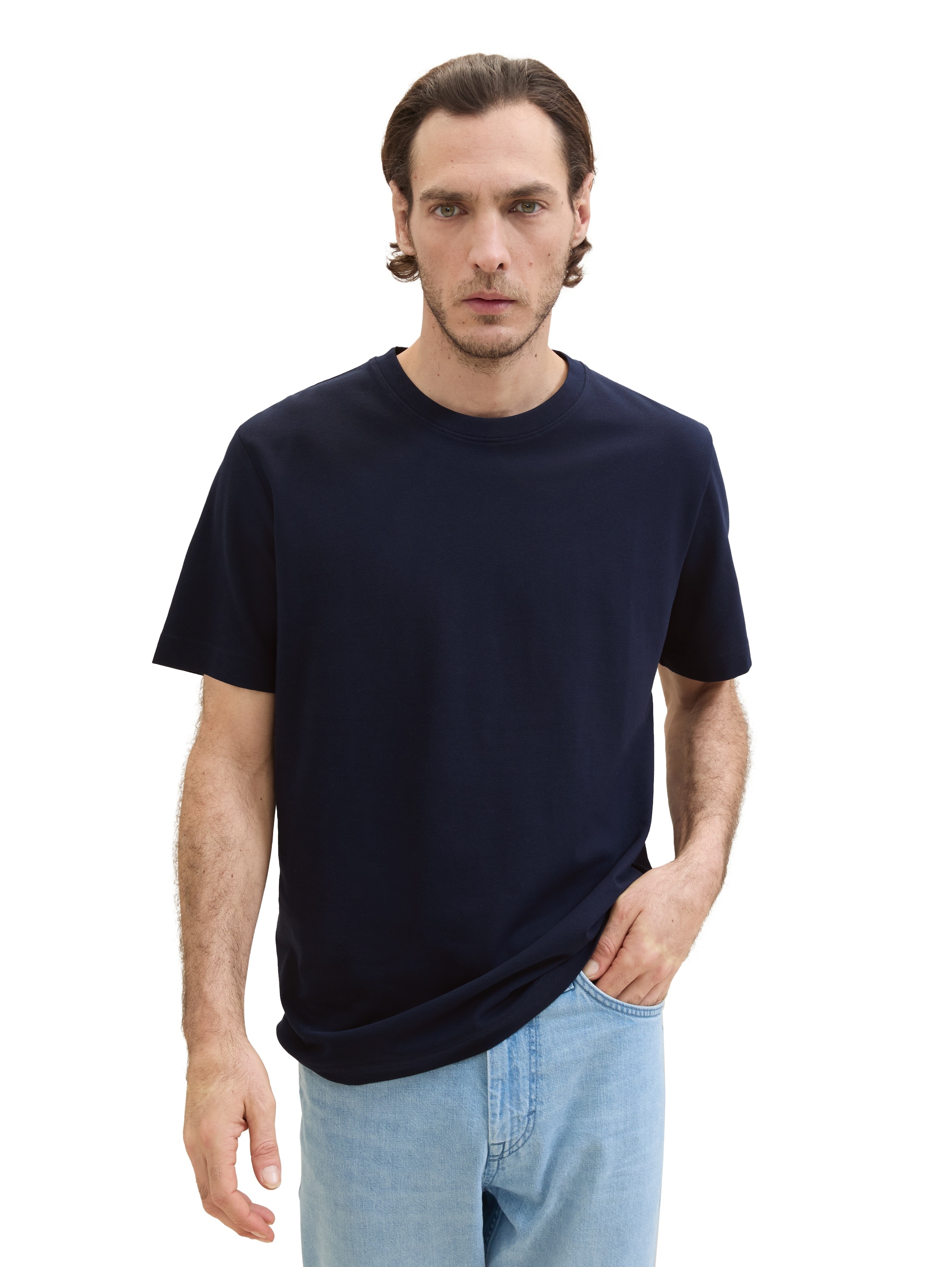 Image of TOM TAILOR T-Shirt mit Pique Struktur