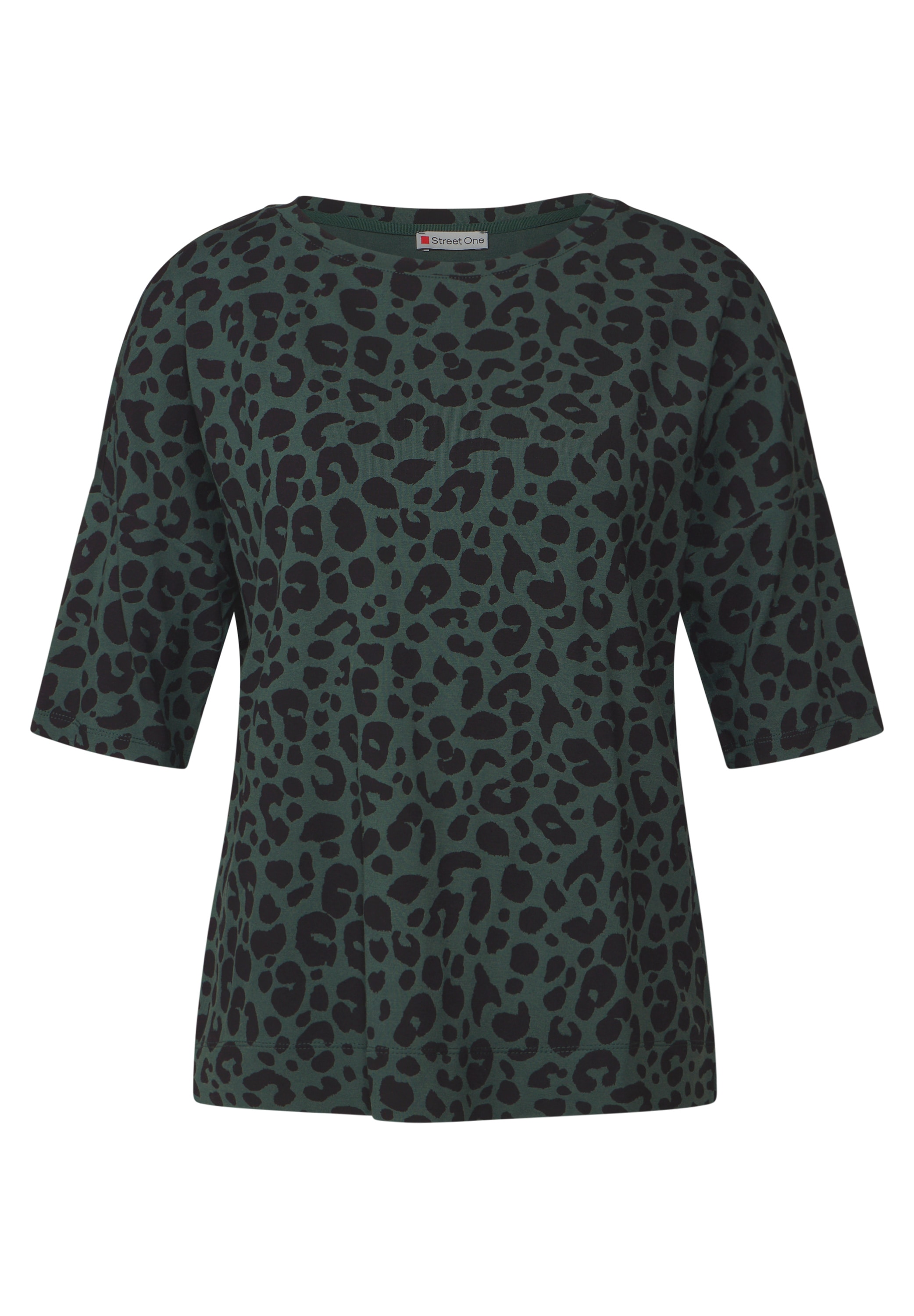 STREET ONE T-Shirt »NEW CRISTA«, im Leo-Look