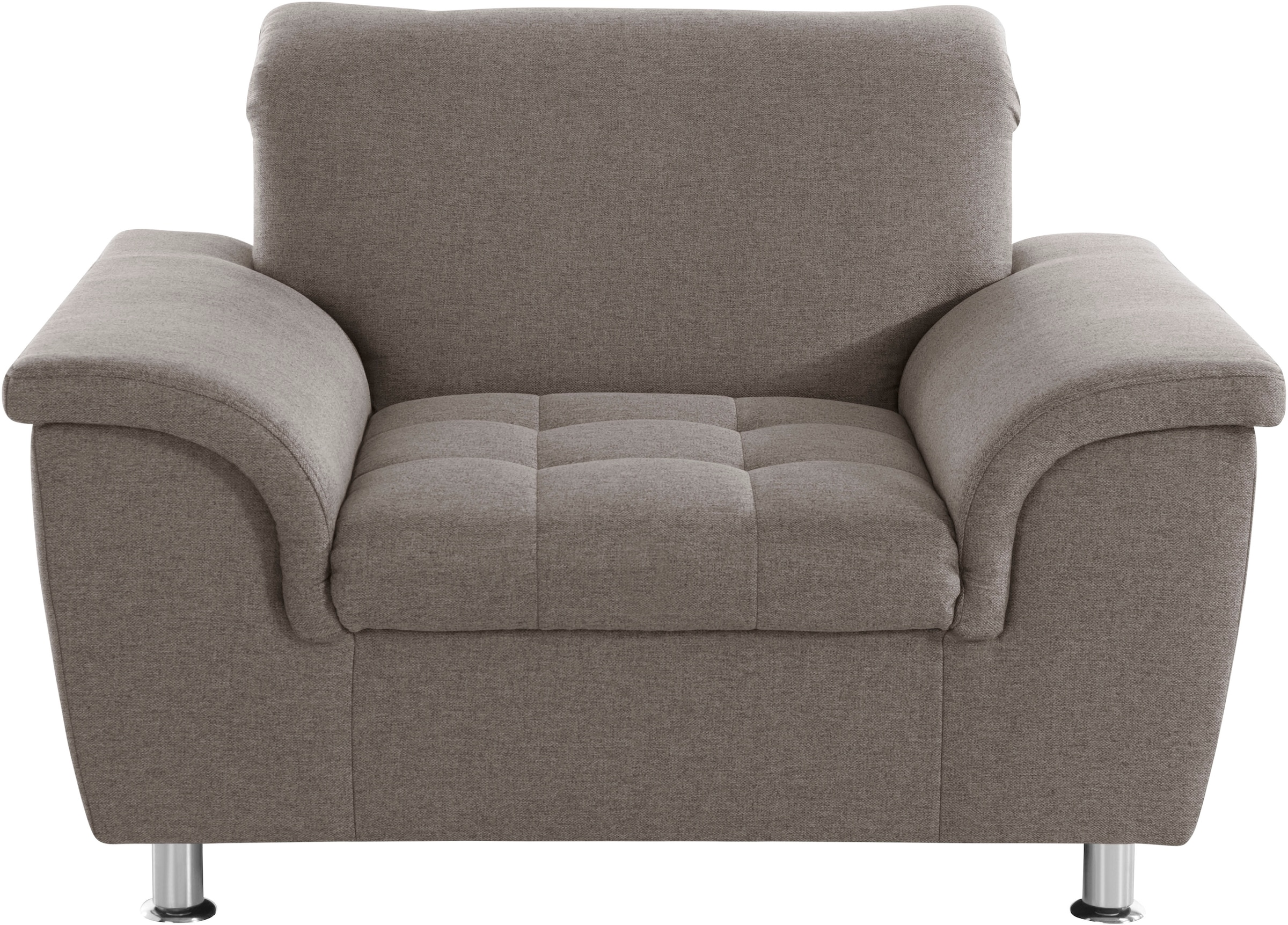 DOMO collection Sessel »Franzi, zeitlos und elegant, moderne Sitzheftung«, wahlweise mit Kopfteilverstellung