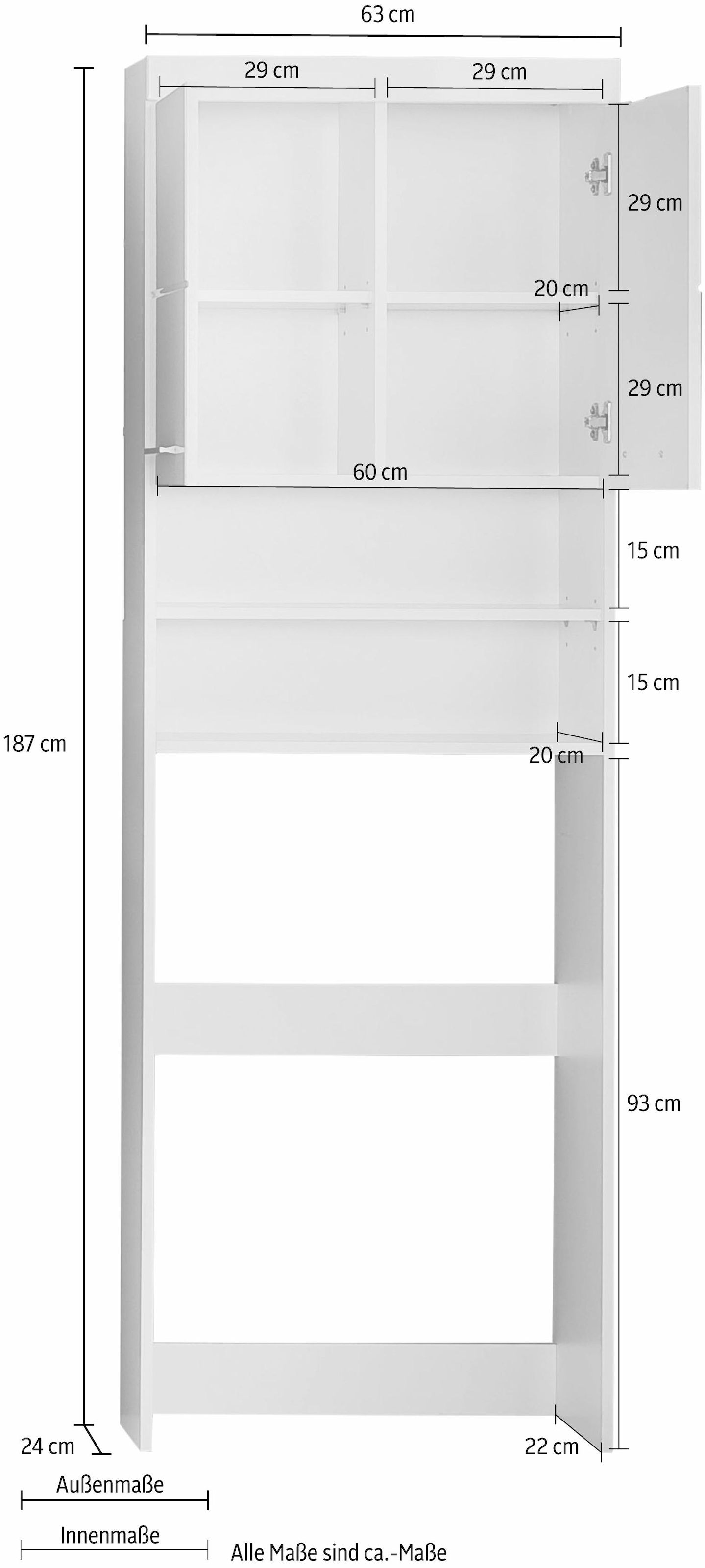 INOSIGN Waschmaschinenumbauschrank »Avena«, Höhe 187 cm, Nische für Waschmaschinen  60 cm Breite Trouver sur