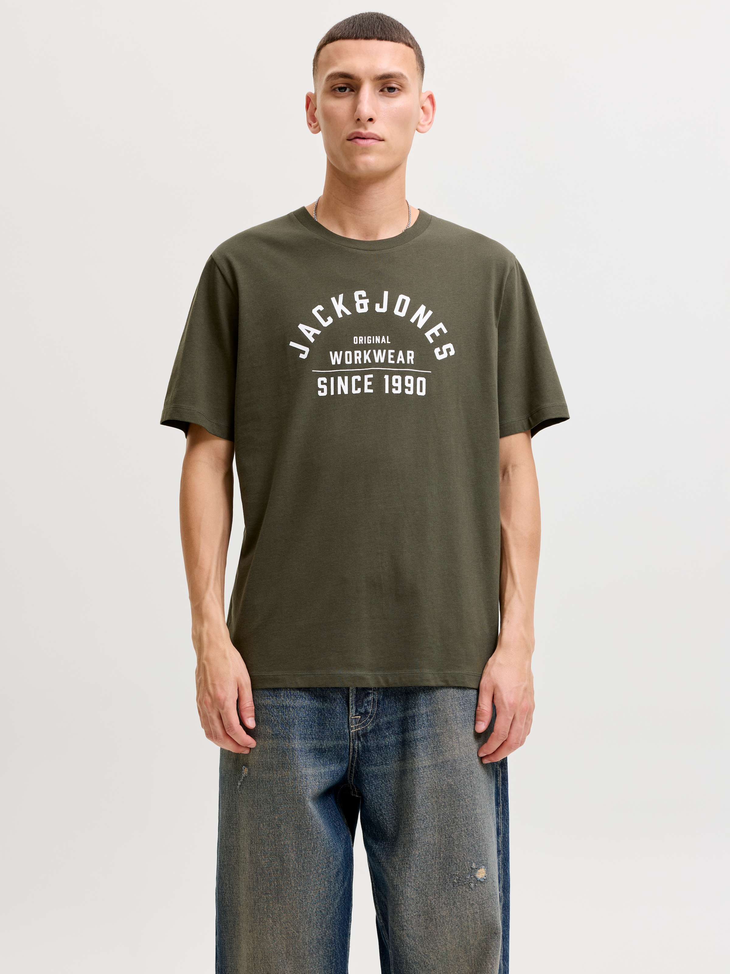 Image of Jack & Jones Rundhalsshirt "JPRBLUTHOR SS TEE FST" Baumwolle, regular fit