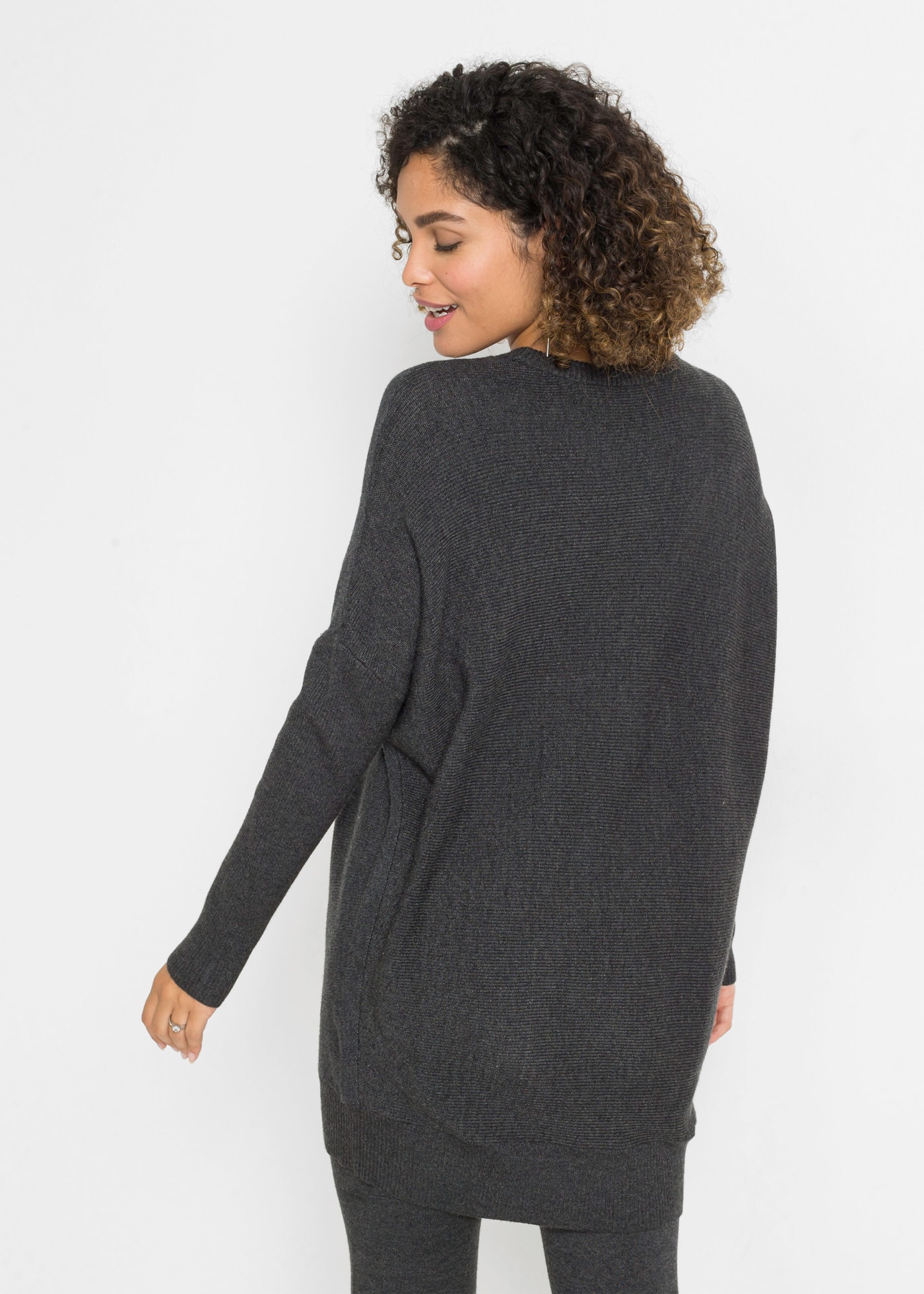 bonprix Longpullover Long-Pullover aus Viskose-Mix