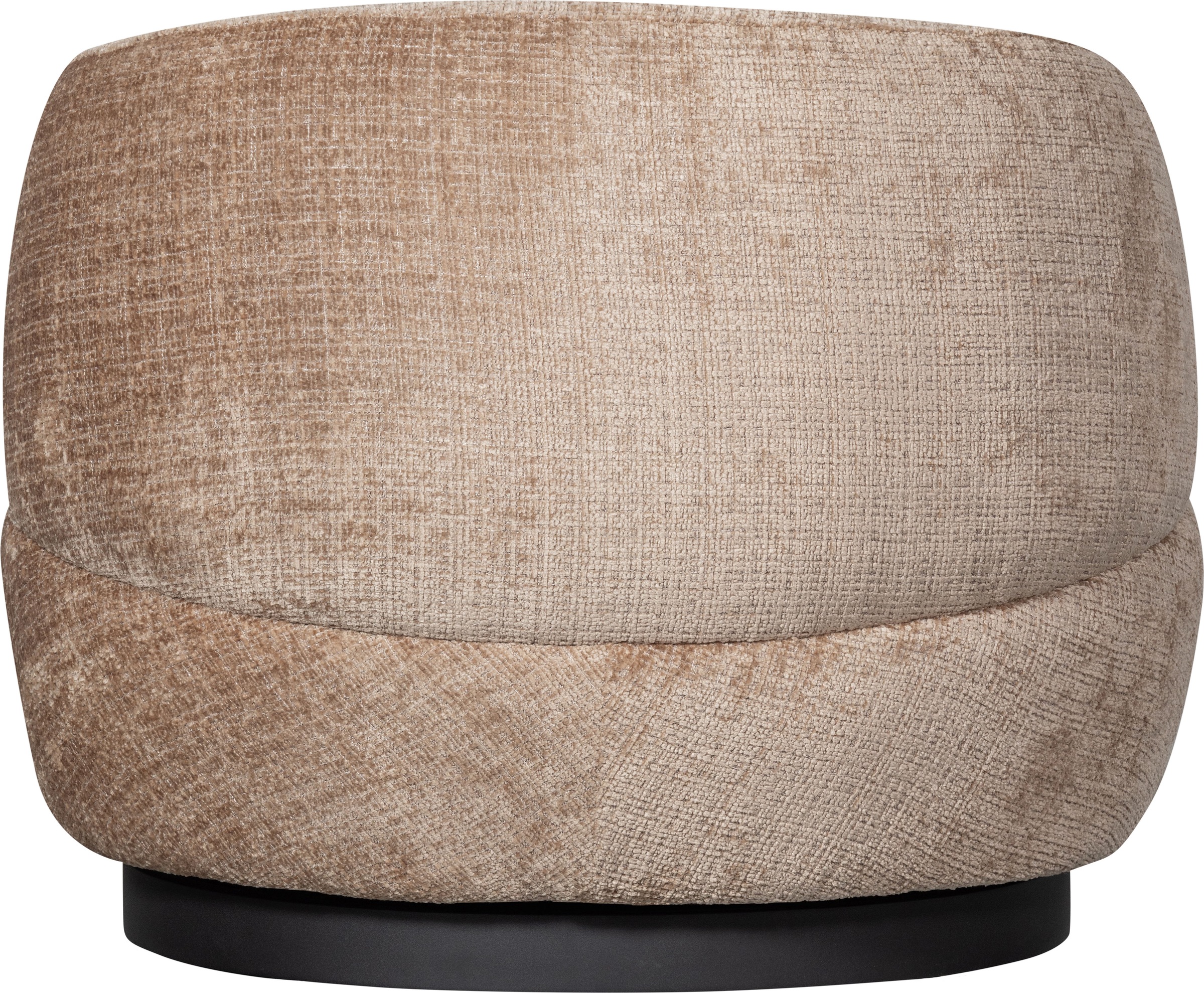 WOOOD Fauteuil pivotant »Woolly Bezug mit Drehmechanismus H 71 x B 84 x T 88 cm« Revêtement chenille, capacité 125 kg, résistance maximale à l’usure