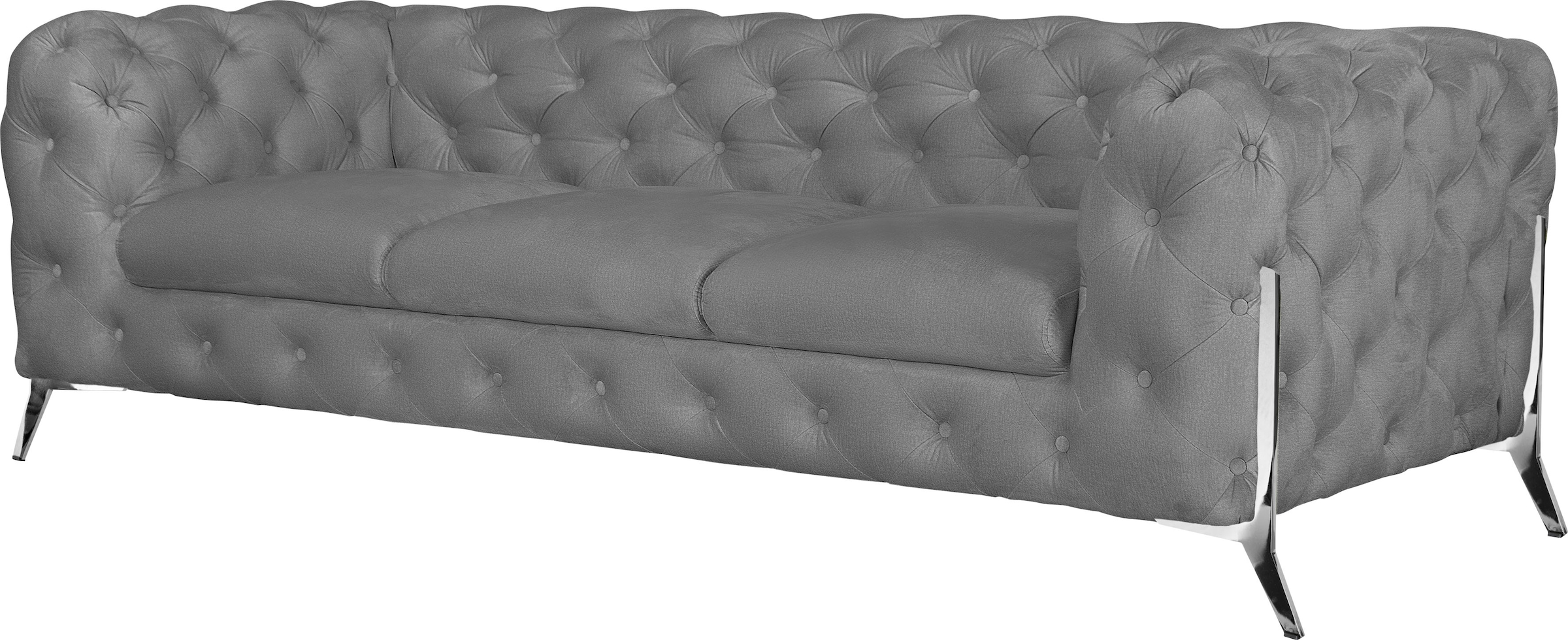 Leonique Chesterfield-Sofa »Amaury«, aufwändige Knopfheftung, moderne Chesterfield Optik, Fussfarbe wählbar