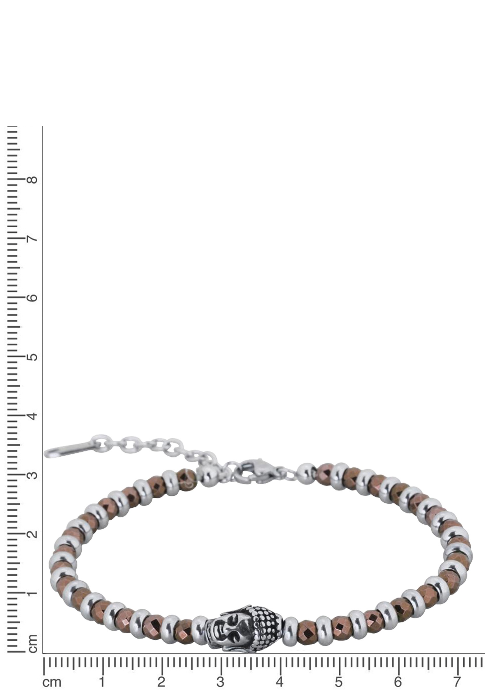 Firetti Armband »Schmuck Geschenk Armschmuck Armkette Buddha Edelstein Hämatit«, mit Hämatit