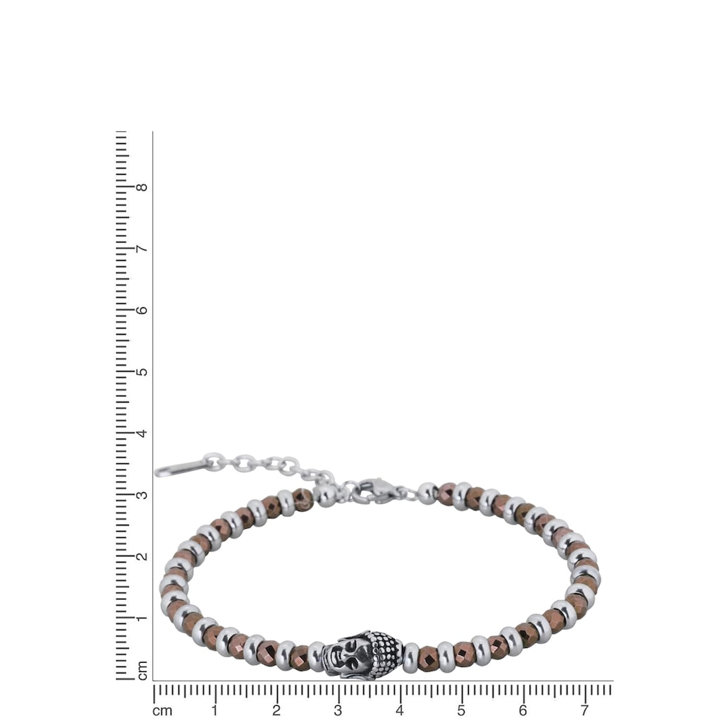 Firetti Armband »Schmuck Geschenk Armschmuck Armkette Buddha Edelstein Hämatit«, mit Hämatit