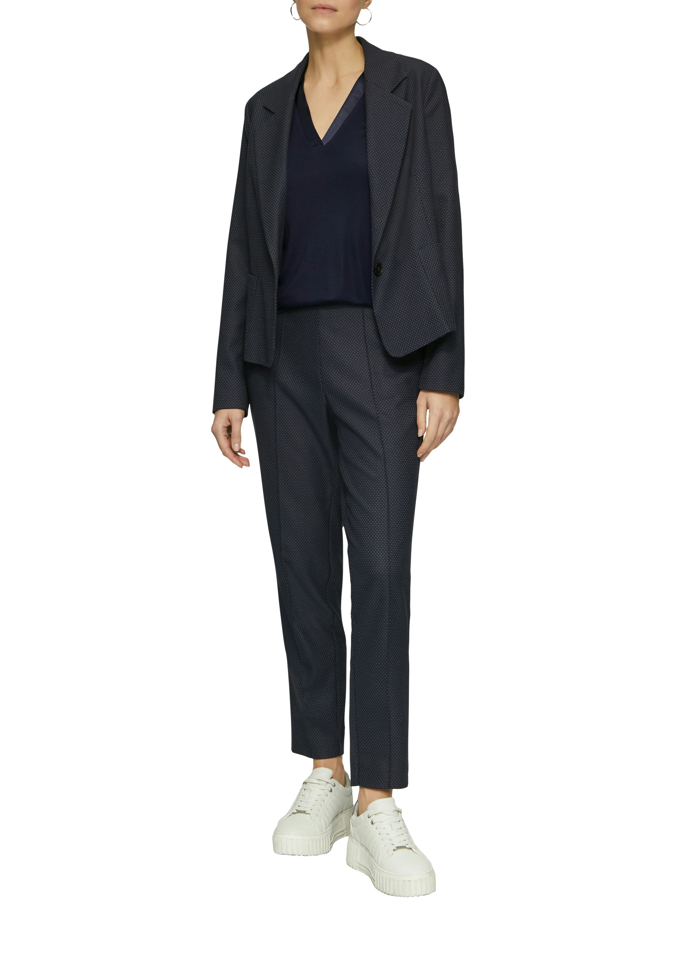 s.Oliver BLACK LABEL T-shirt avec encolure en V satinée
