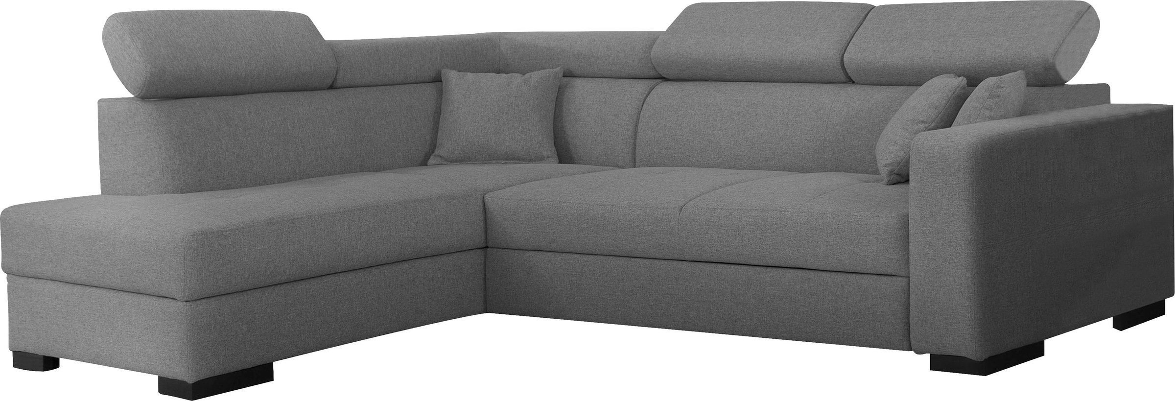 Image of Home affaire Ecksofa "Tulio L-Form" wahlweise mit Bettfunktion und Bettkasten, incl. 3 Zierkissen