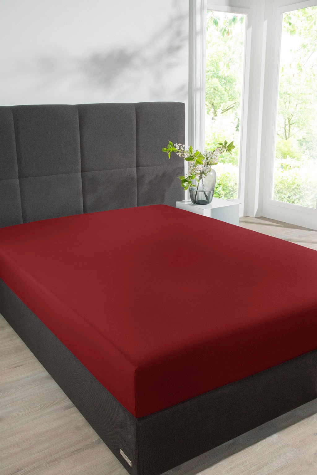 Image of Schiesser Spannbettlaken »Jersey-Elasthan«, (1 St.), Strapazierfähigkeit und mit Schutz vor dem Einlaufen bei Ackermann Versand Schweiz