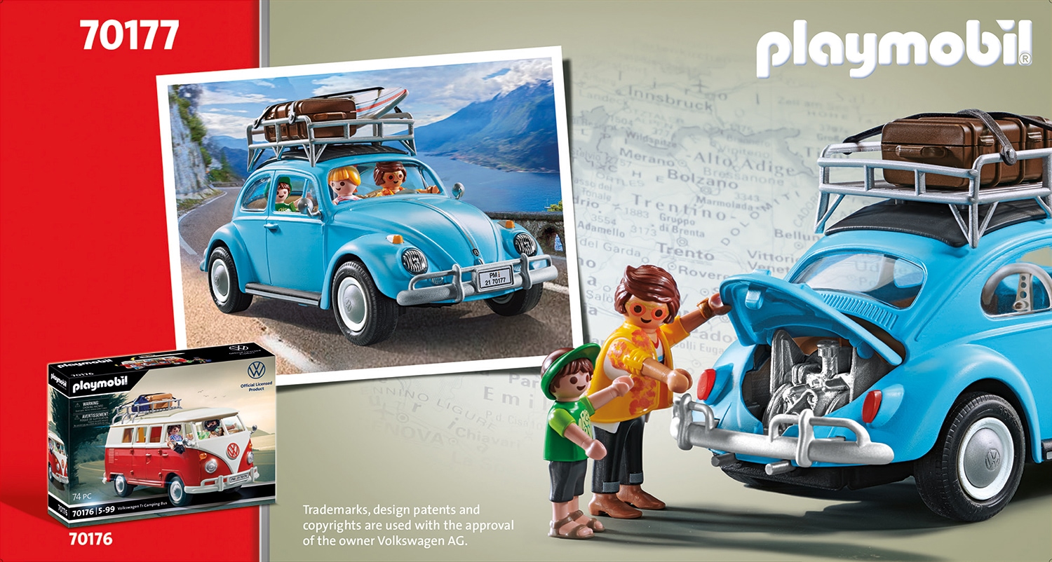 Playmobil® Konstruktions-Spielset »Volkswagen Käfer (70177)«, (52 St.), VW Lizenz