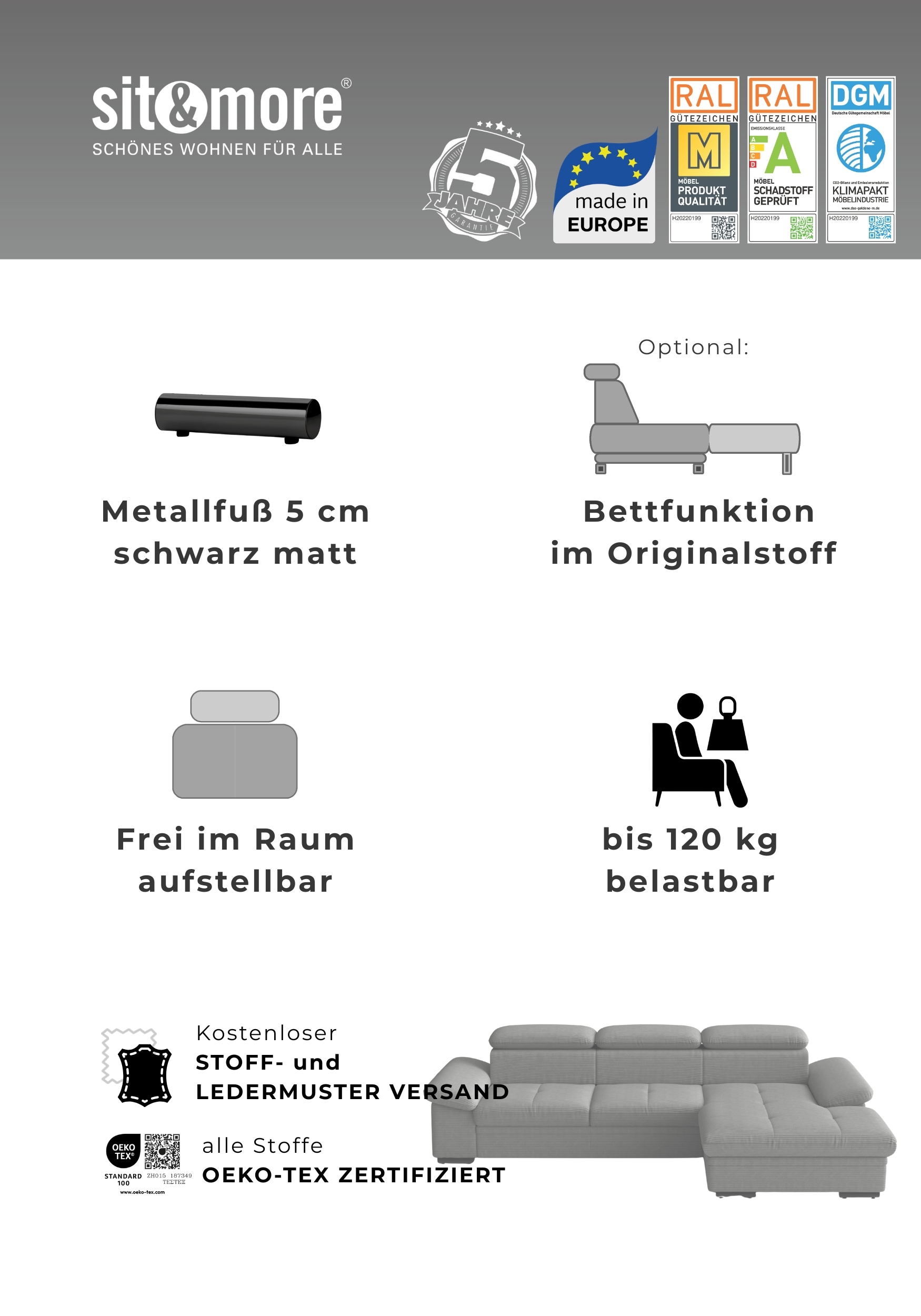 sit&more Polsterhocker »Viola« mit praktischen Stauraum