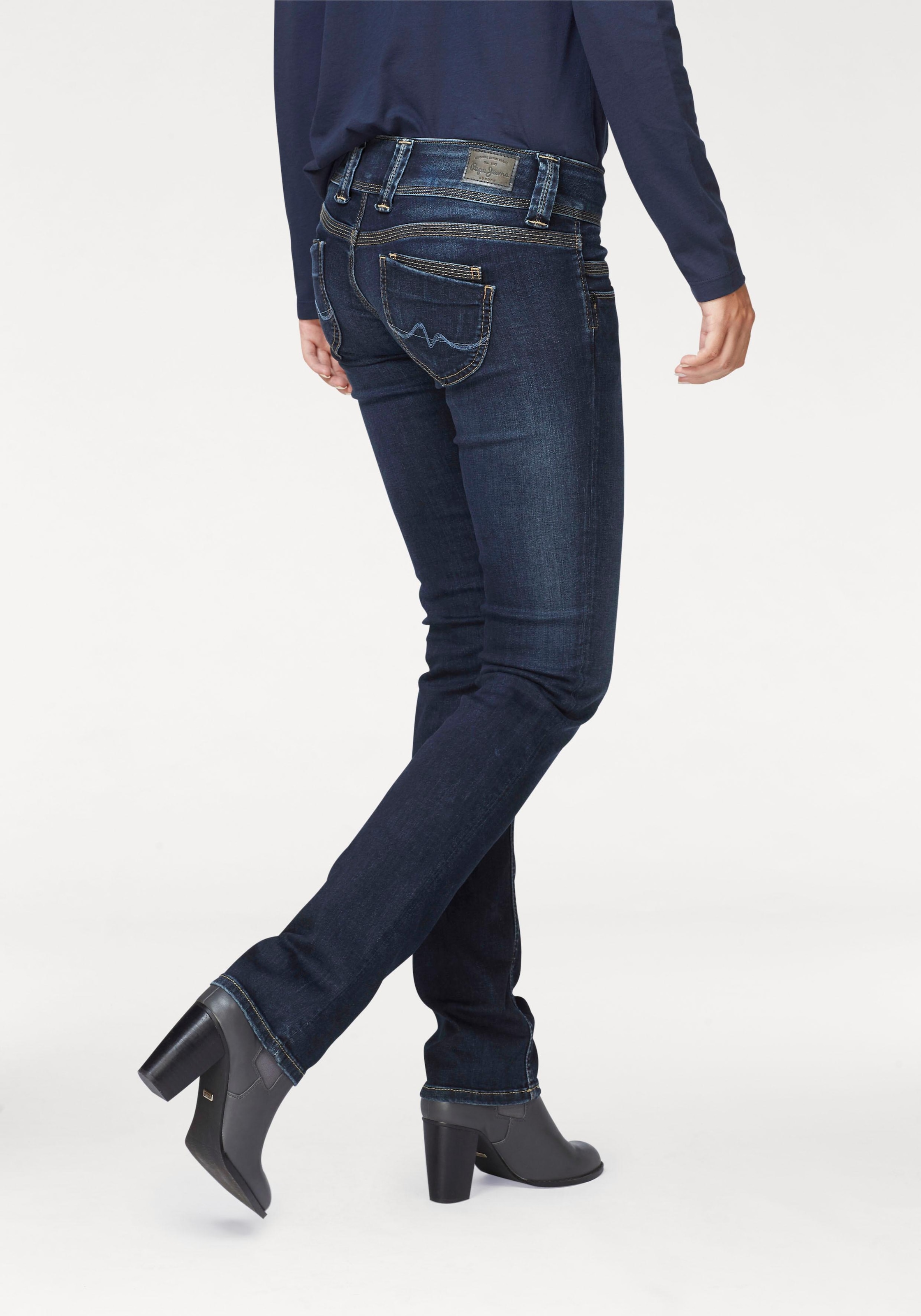 Pepe Jeans Straight-Jeans »VENUS«, mit Badge