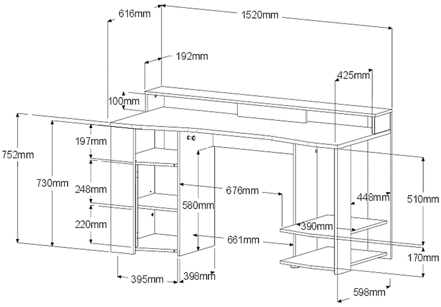 Parisot Set d'armoires multi-usages »Parisot Meta 11« Komplett-Set, 3-teilig, 3 cuis tlg.