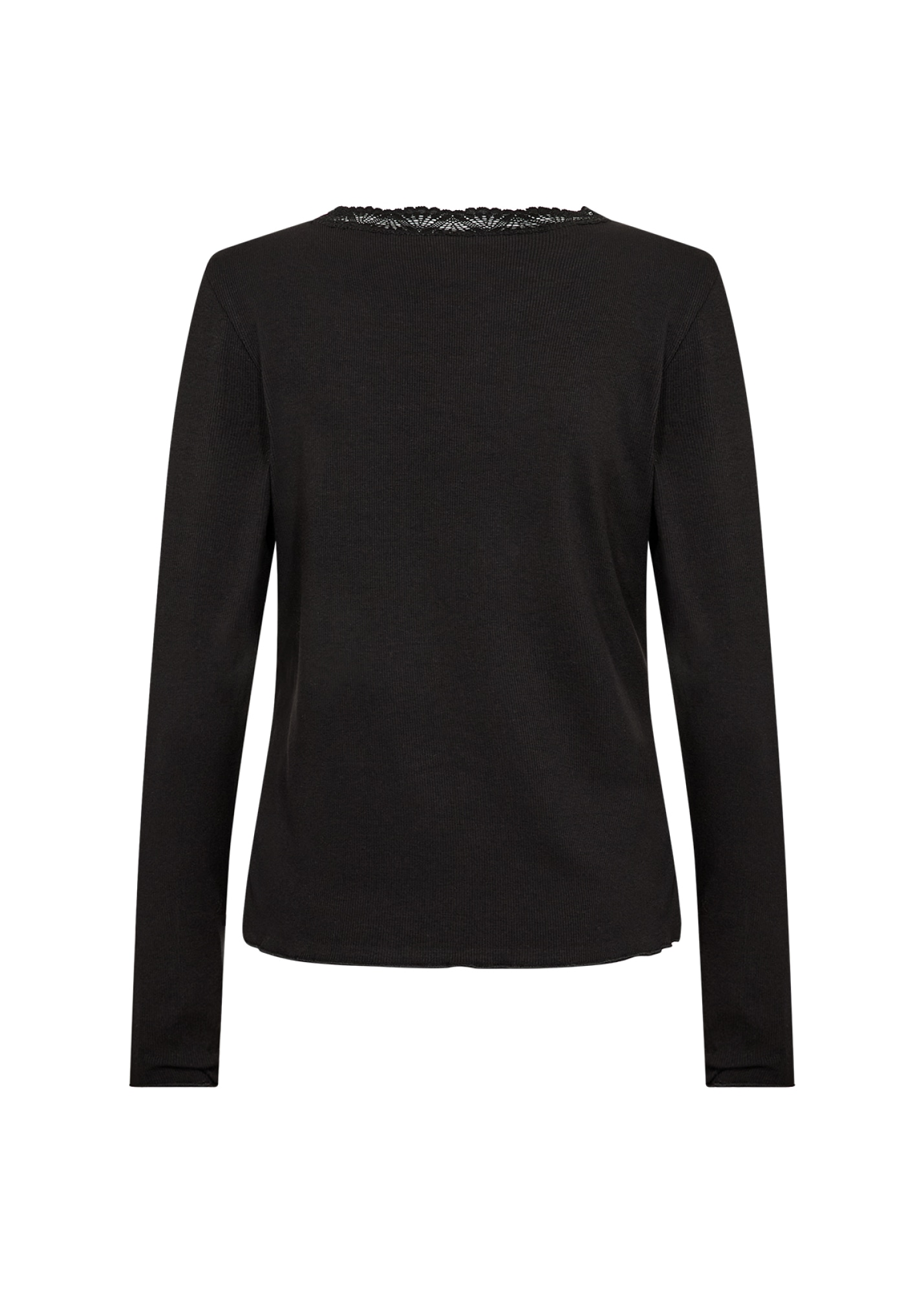 soyaconcept Langarmshirt »SC-CHANILLA 5« Baumwollmischung, Spitze