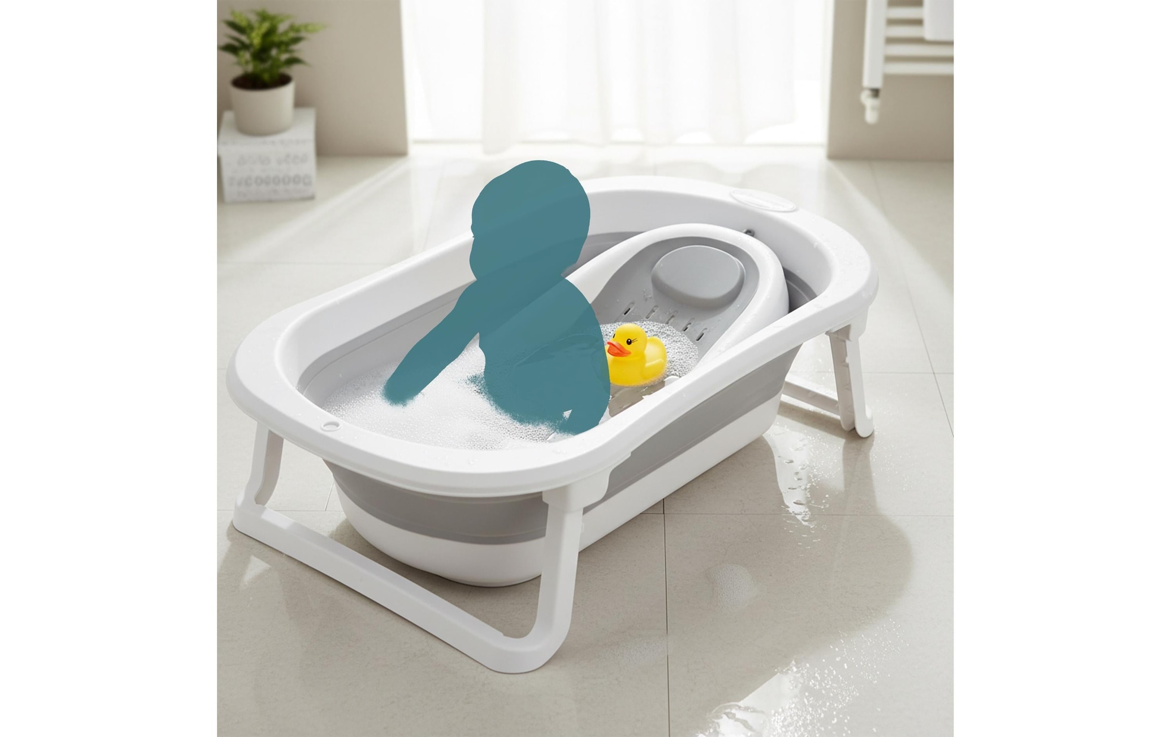 relaxdays Baignoire pour bébé Höhe 21 cm