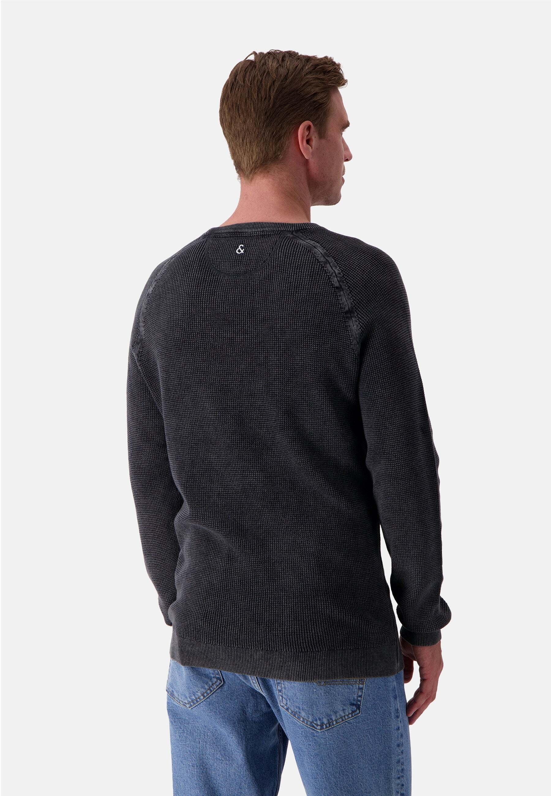 colours & sons Strickpullover »colours & sons Pullover Roundneck Washed«