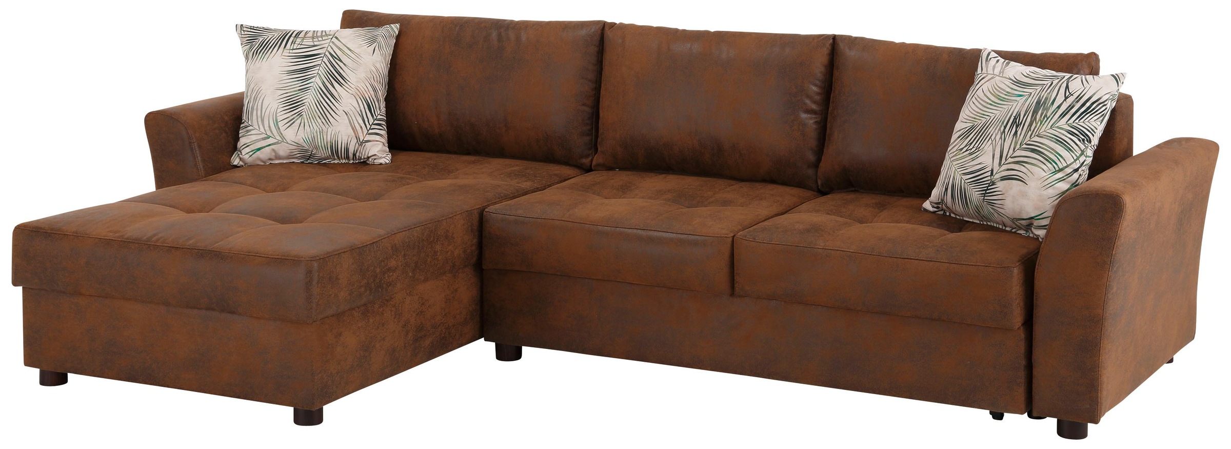 Home affaire Ecksofa »Torben L-Form«, inkl. Bettfunktion und Bettkasten, mit Federkern