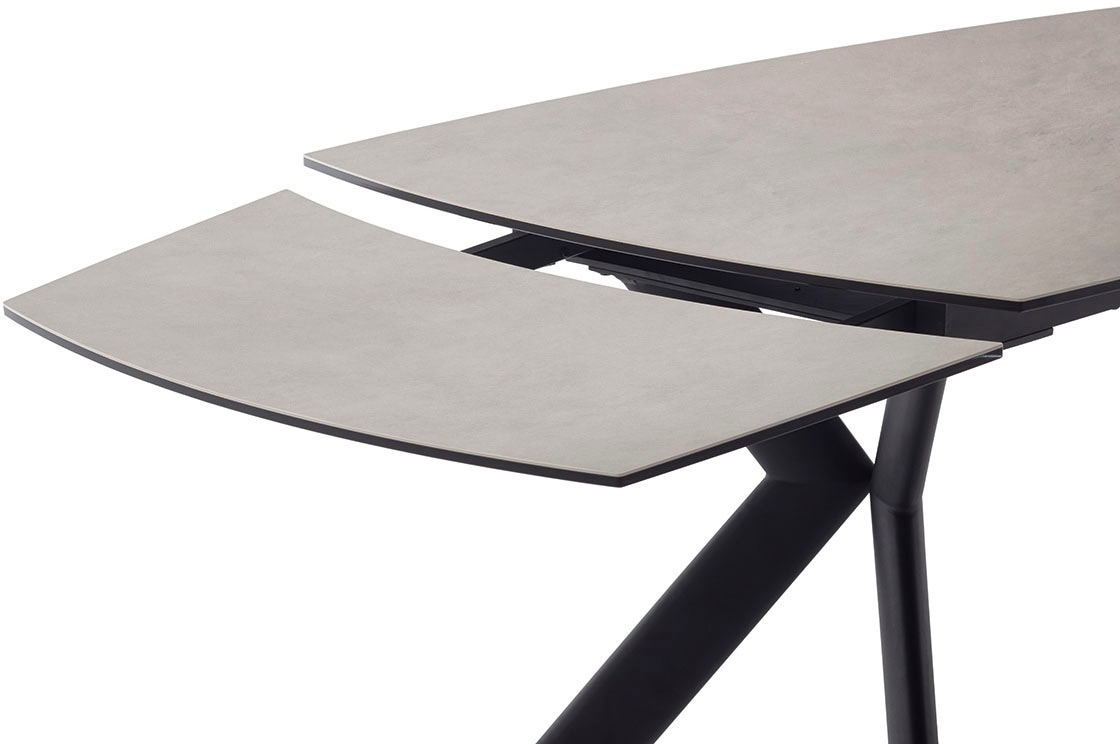 MCA furniture Esstisch »OSSANA Vierfusstisch 180-260 cm«, (Einzelstück), Keramik,Metall,Stirnauszug,ausziehbar,Tischplatte 13 mm,8-10 Personen