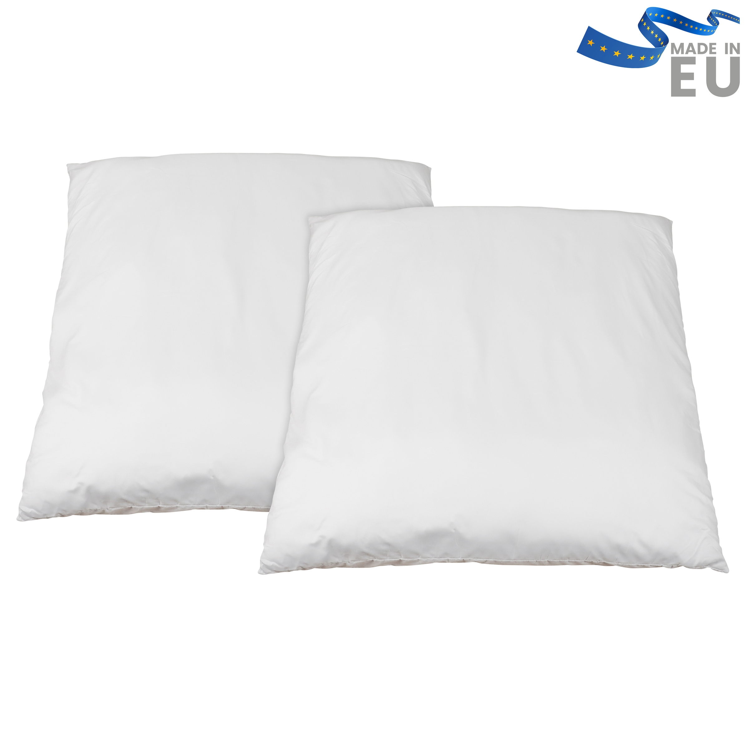 Image of Beco Microfaserkissen "MF 50 glatt" Füllung: Klimafaser Bezug: Microfaser Spar-Set, 2-tlg Kissen-Set, 2 Stk. tlg. Kissen Set in 4 Grössen
