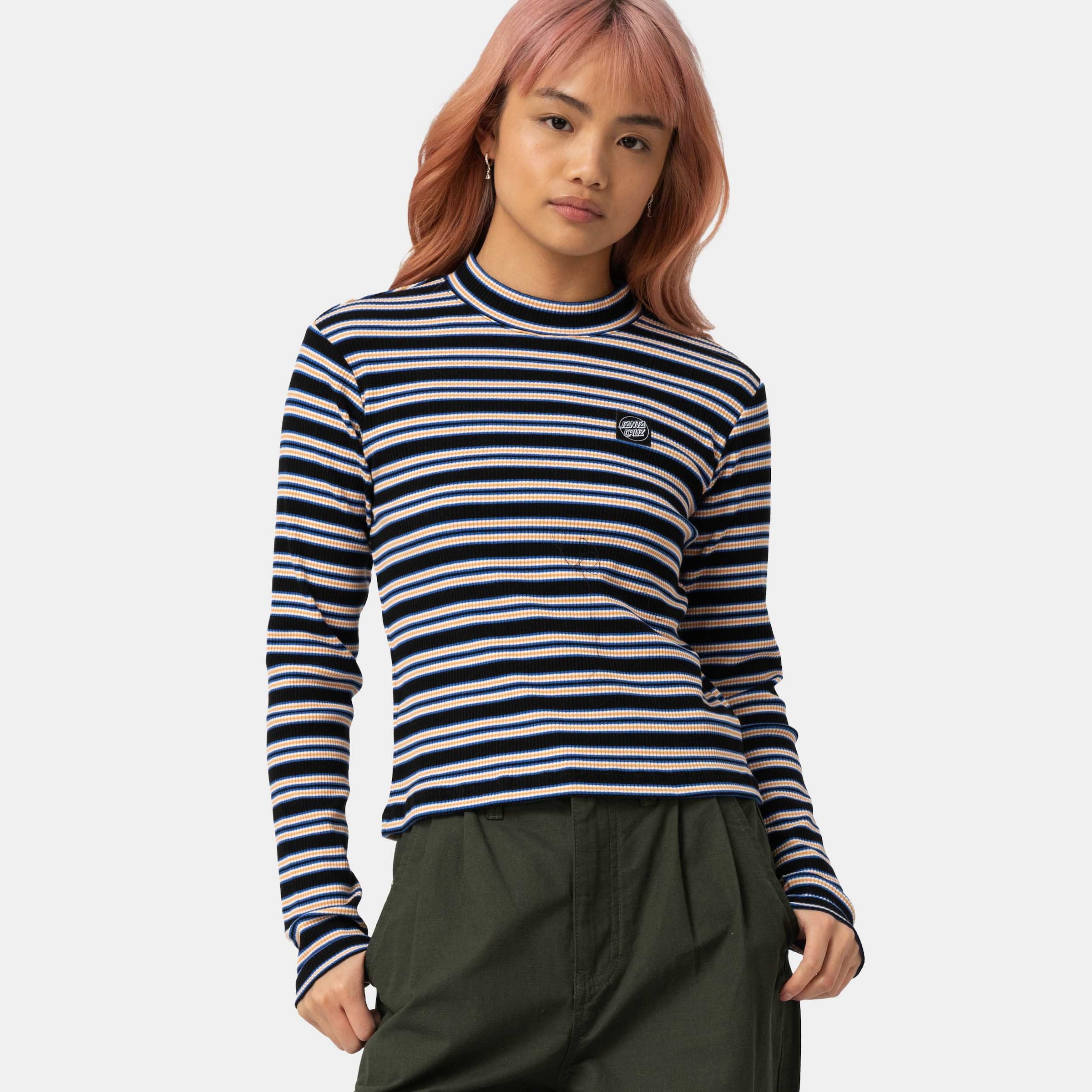 Image of Santa Cruz Langarmshirt "OPUS DOT MOCK NECK LS TOP"