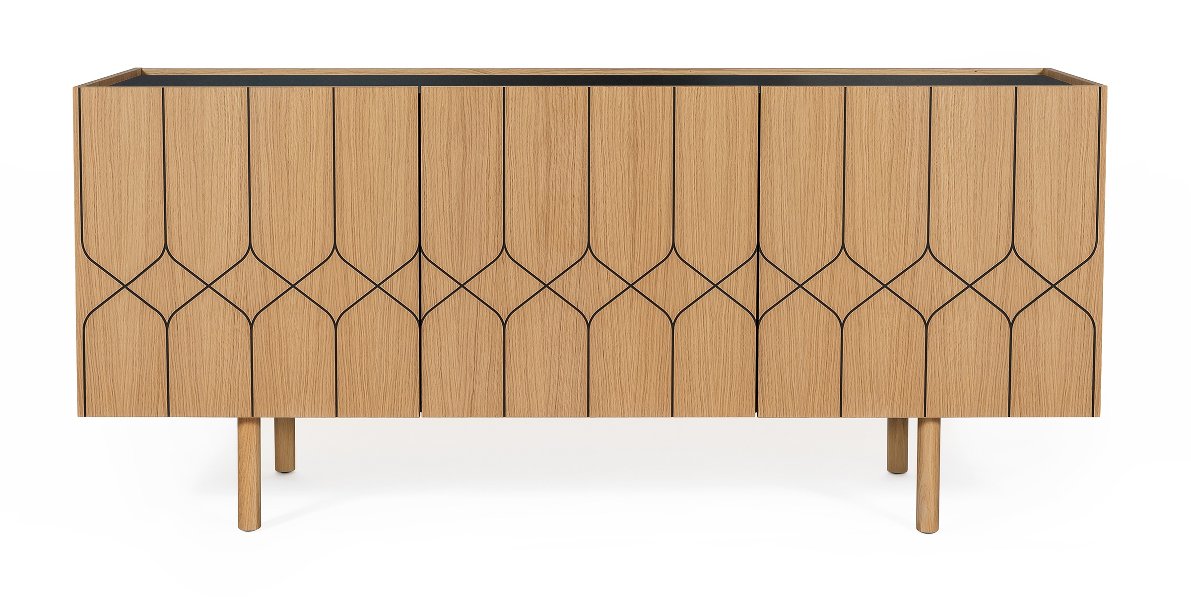 Woodman Kommode Holzfurnier aus Eiche, Skandinavisches Design, FSC-zertifiziert