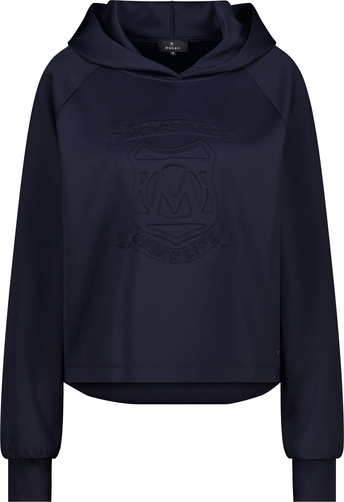Monari Sweat à capuche , Regular Fit, geprägtes Emblem
