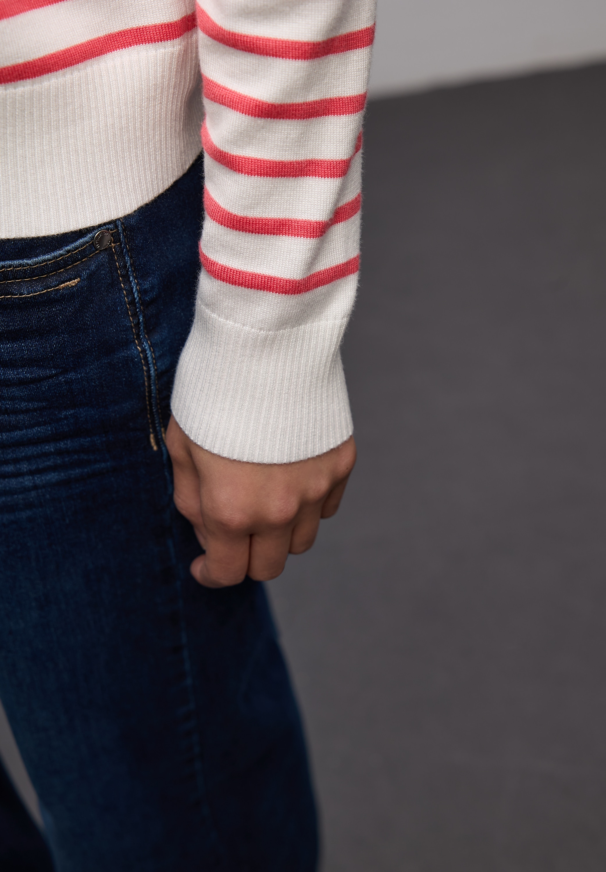 STREET ONE Pull en tricot im Streifen-Design